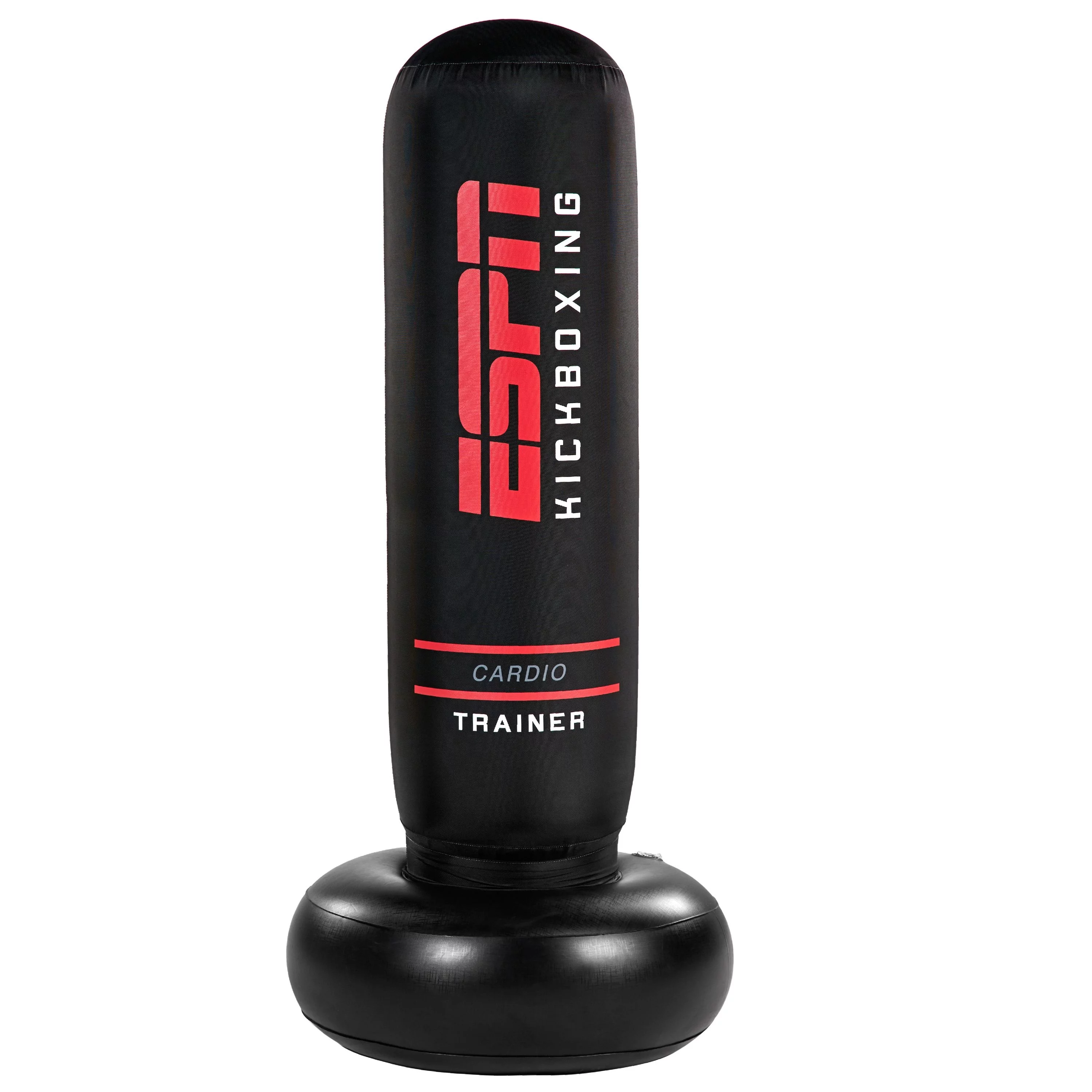 ESPN 70″ Tall Heavy Duty Inflatable Cardio Fitness Kickboxing Punching Bag, Black