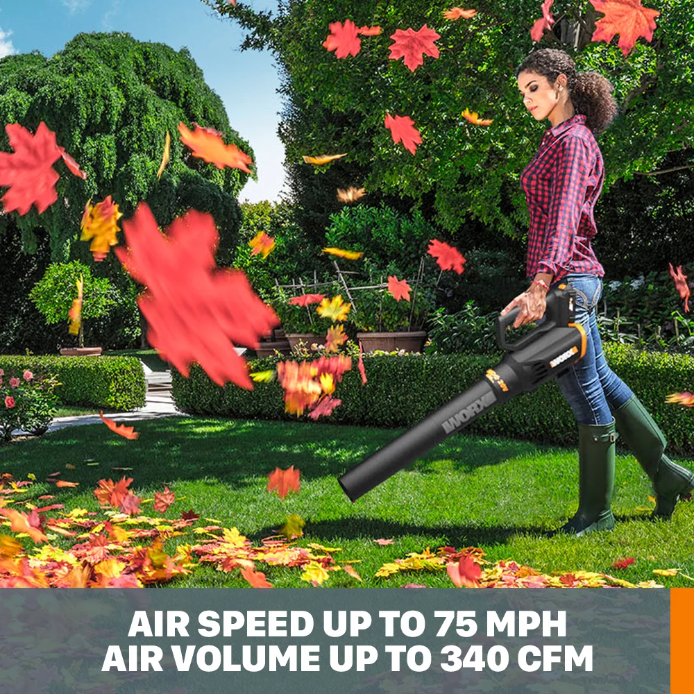 Worx WG931 Power Share 20V Cordless Grass Trimmer, Hedge Trimmer, & Blower Combo (Batteries and Charger Included)