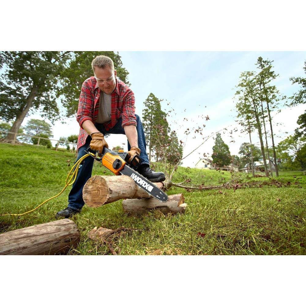 WORX WG305 8.0 Amp 110 Volt 14″ Lightweight Durable Electric Chainsaw