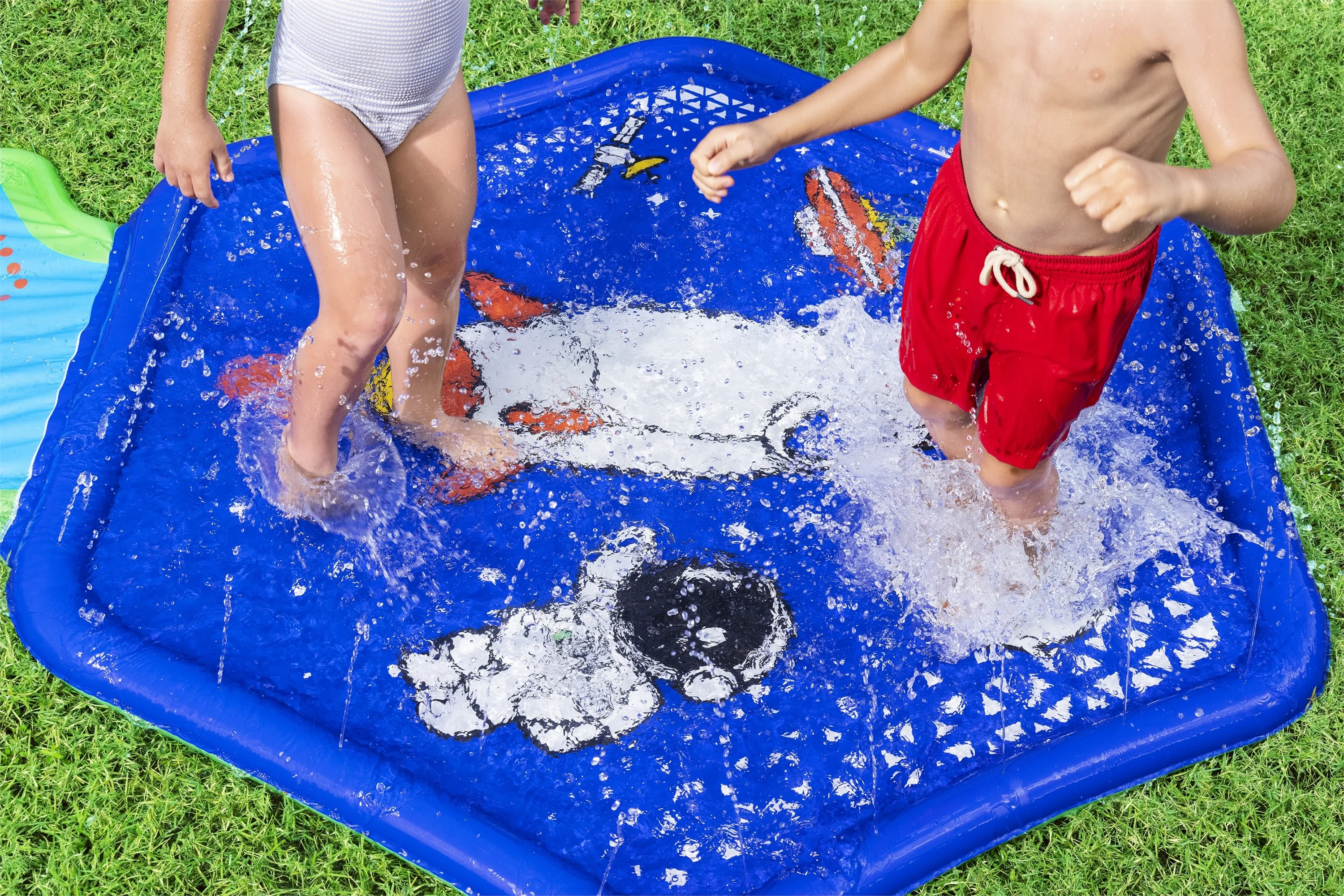 H2OGO! Cosmic Adventure Kids Sprinkler Splash Pad and Inflatable Water Slide