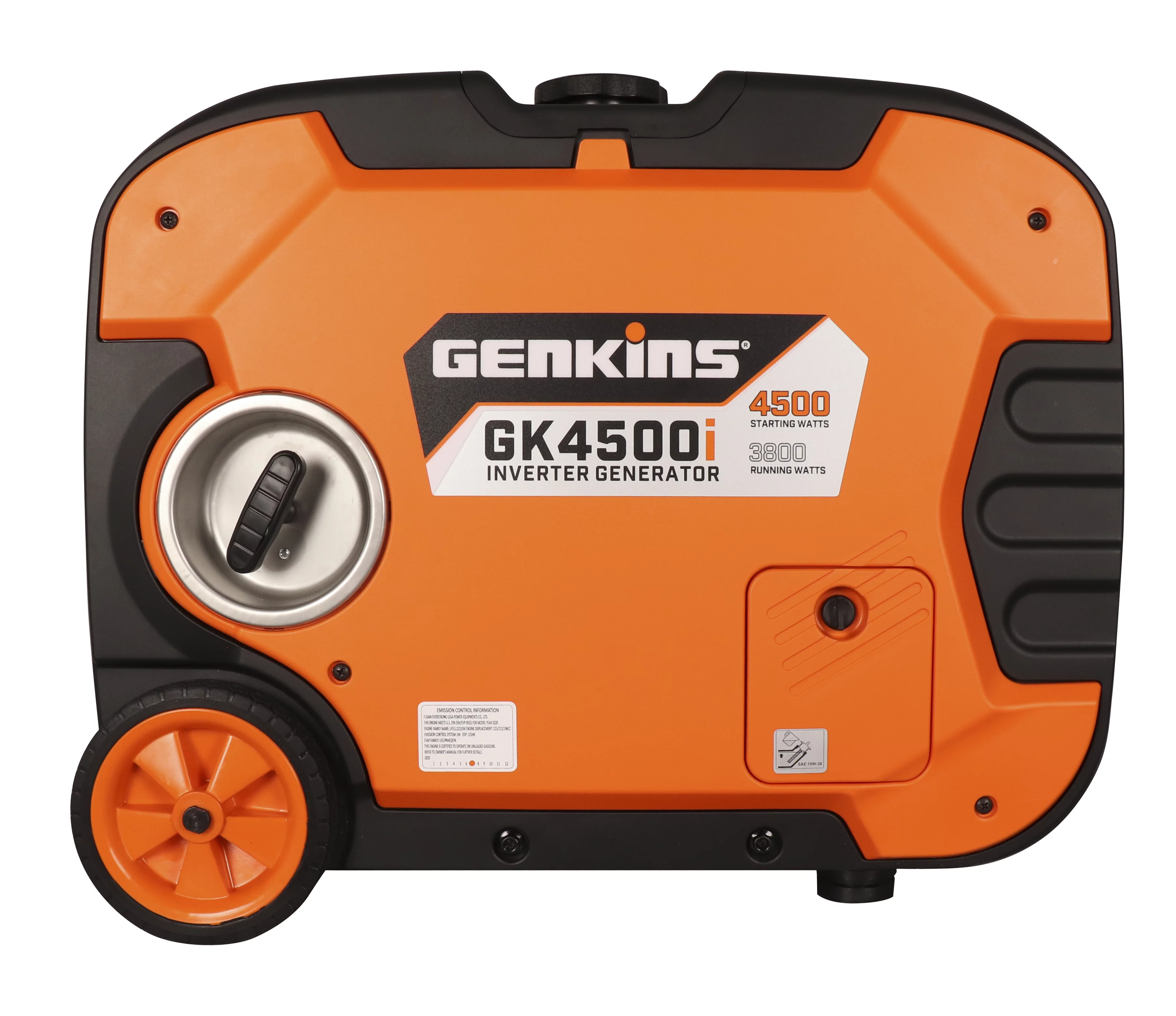 Genkins 4500 Watt Portable Inverter Generator Super Quiet 30 Amp RV Camping Ready