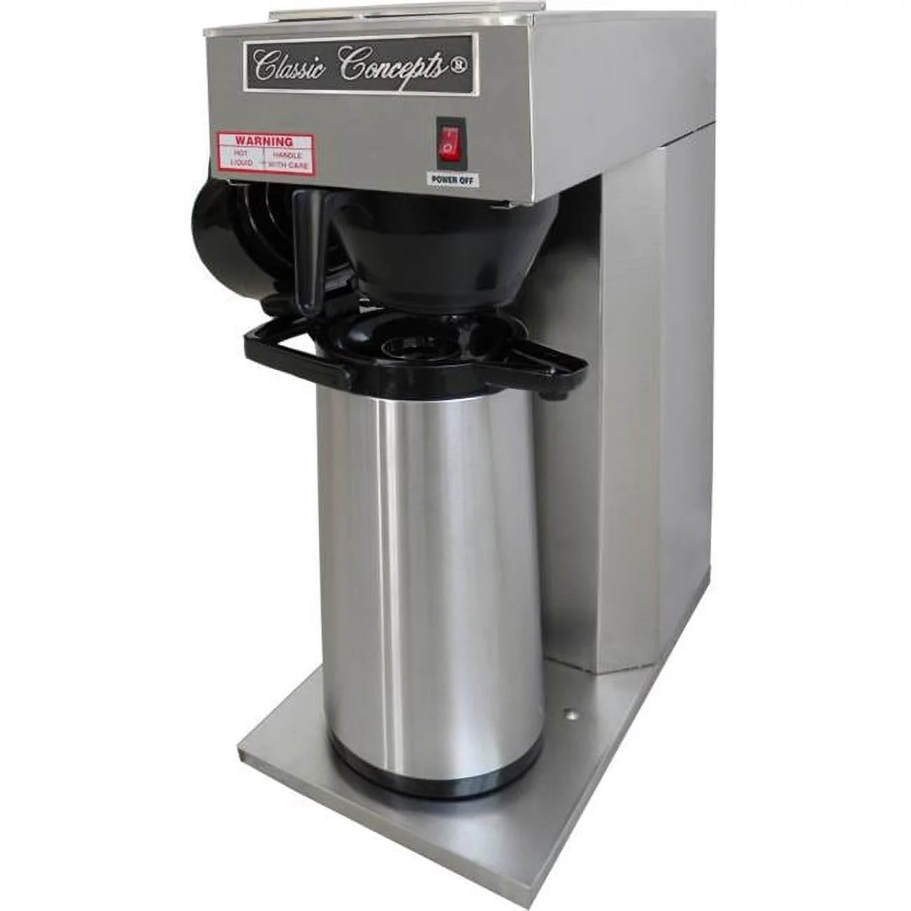 Classic Concepts GB168 Stainless Steel Commercial Brewer – Pour-over 12 Cup With Airpot