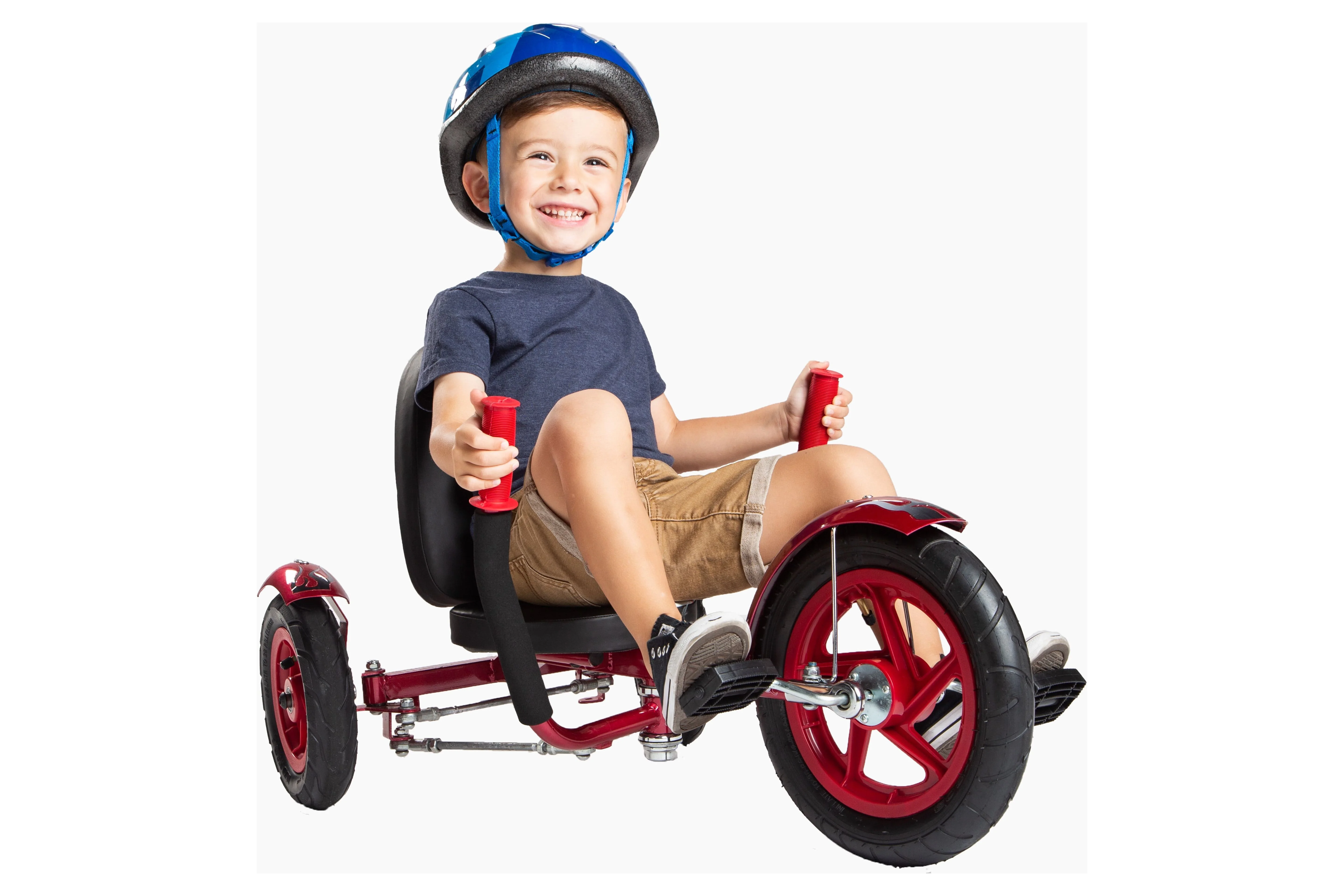 Mobo Mity Sport Tricycle, Toddler Big Wheel Ride On Trike, 3-5 Years Old, Red