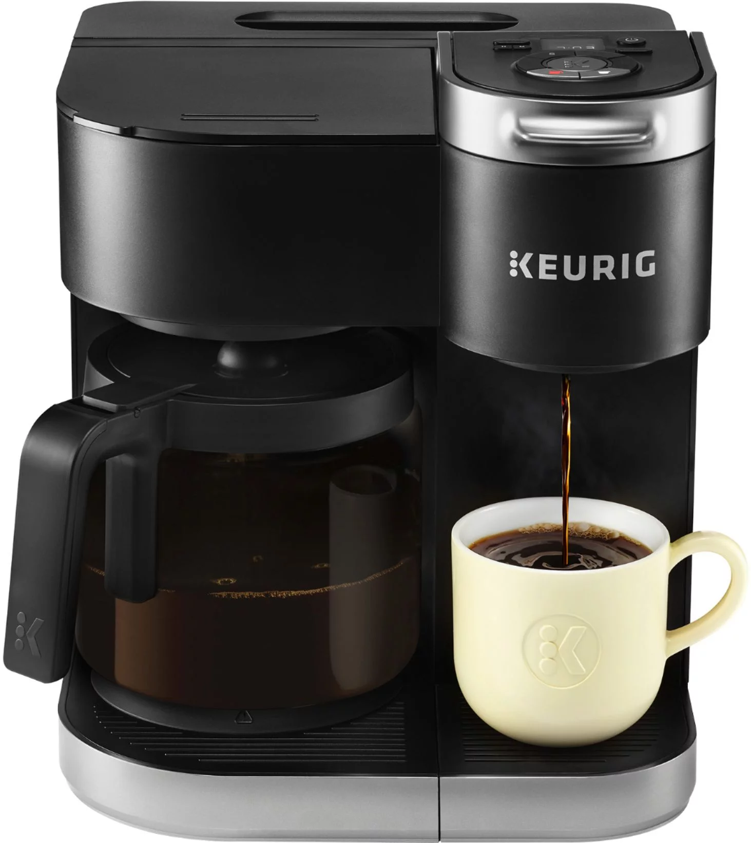 Keurig – K-Duo 12-Cup Coffee Maker and Single Serve K-Cup Brewer – Black