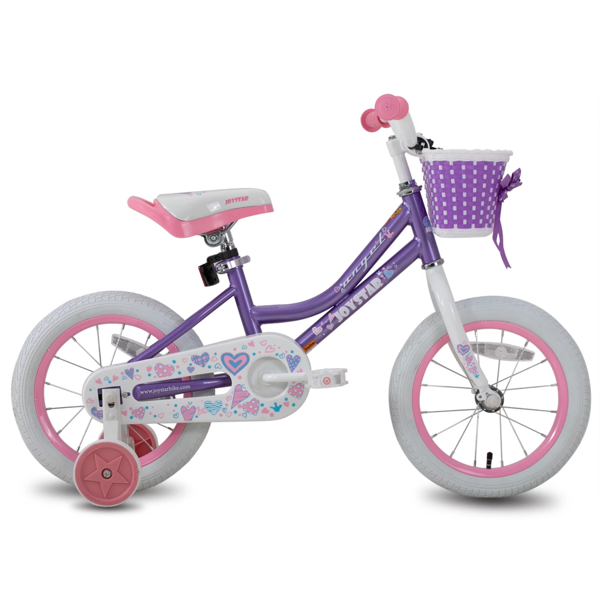 JOYSTAR Angel Girls Bike 16 Inch Kids Bike with Training Wheels for 4-7 Years Old Girls,Toddler Bicycle,Blue