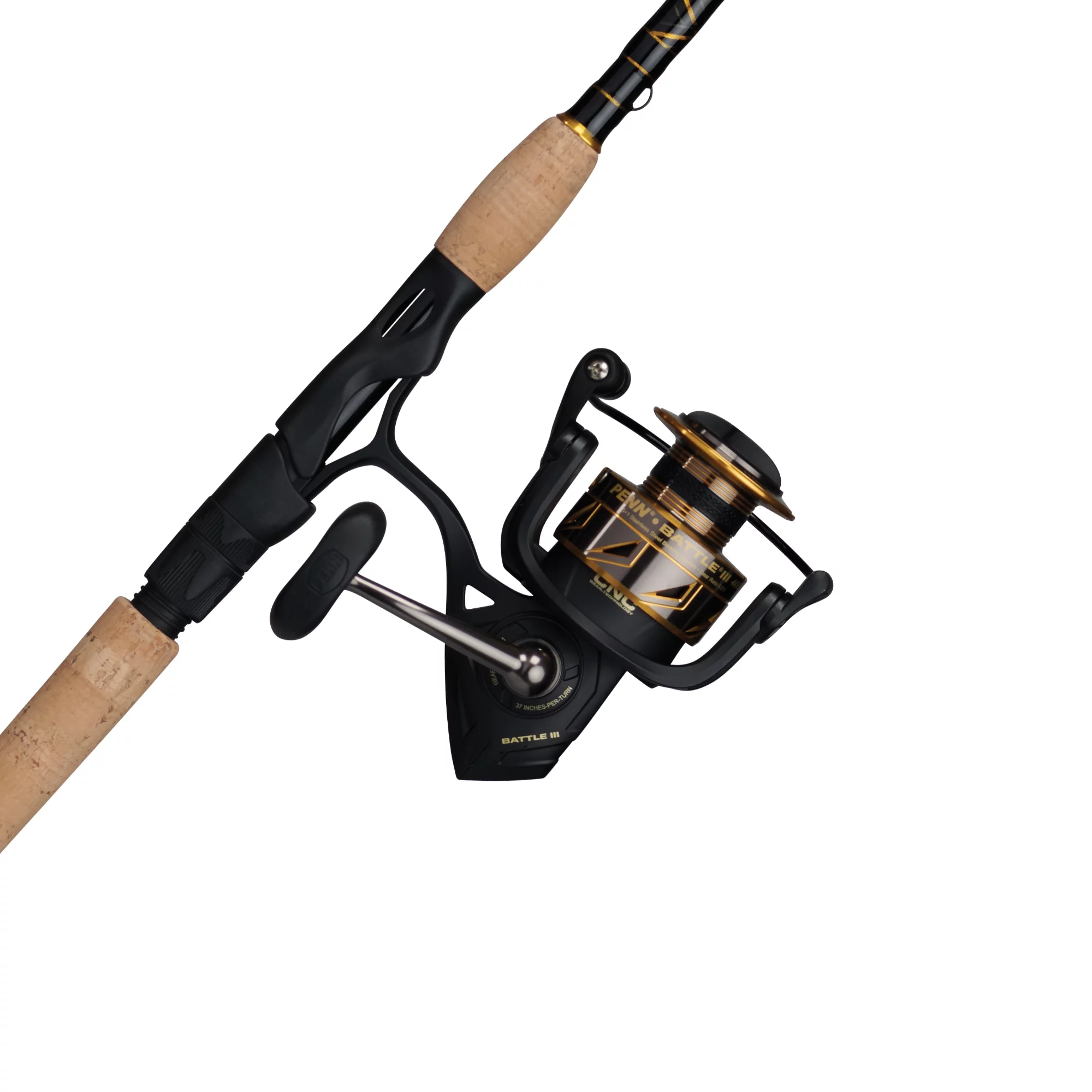 PENN 7′ Battle III Fishing Rod and Reel Spinning Combo