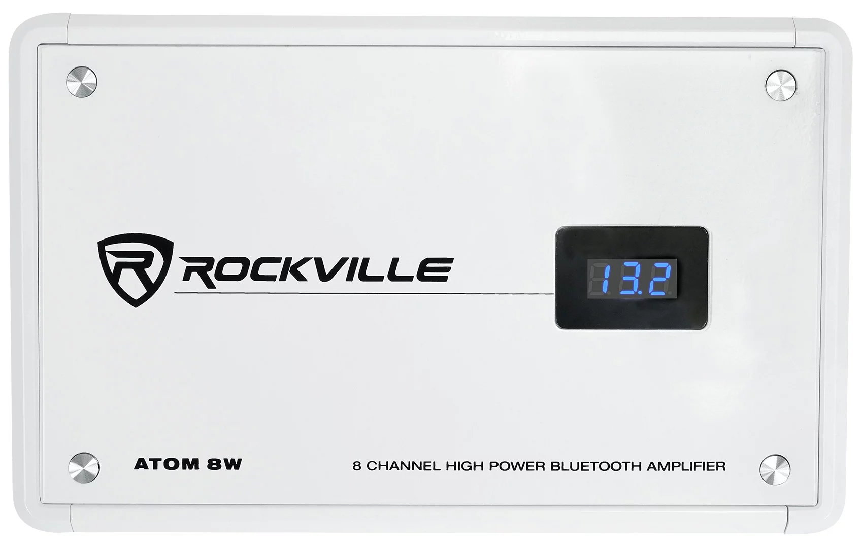 Rockville ATOM 8W 8 Channel 3500 Watt Marine/Boat Amplifier Amp w/Bluetooth