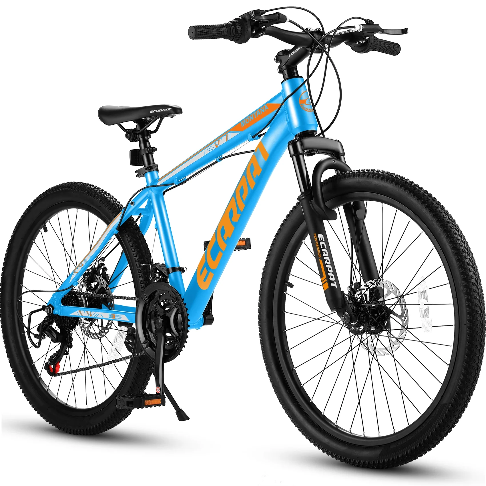 26″ Mountain Bike, Aluminum Mountain Bike for Adult with Disc Brakes & Suspension