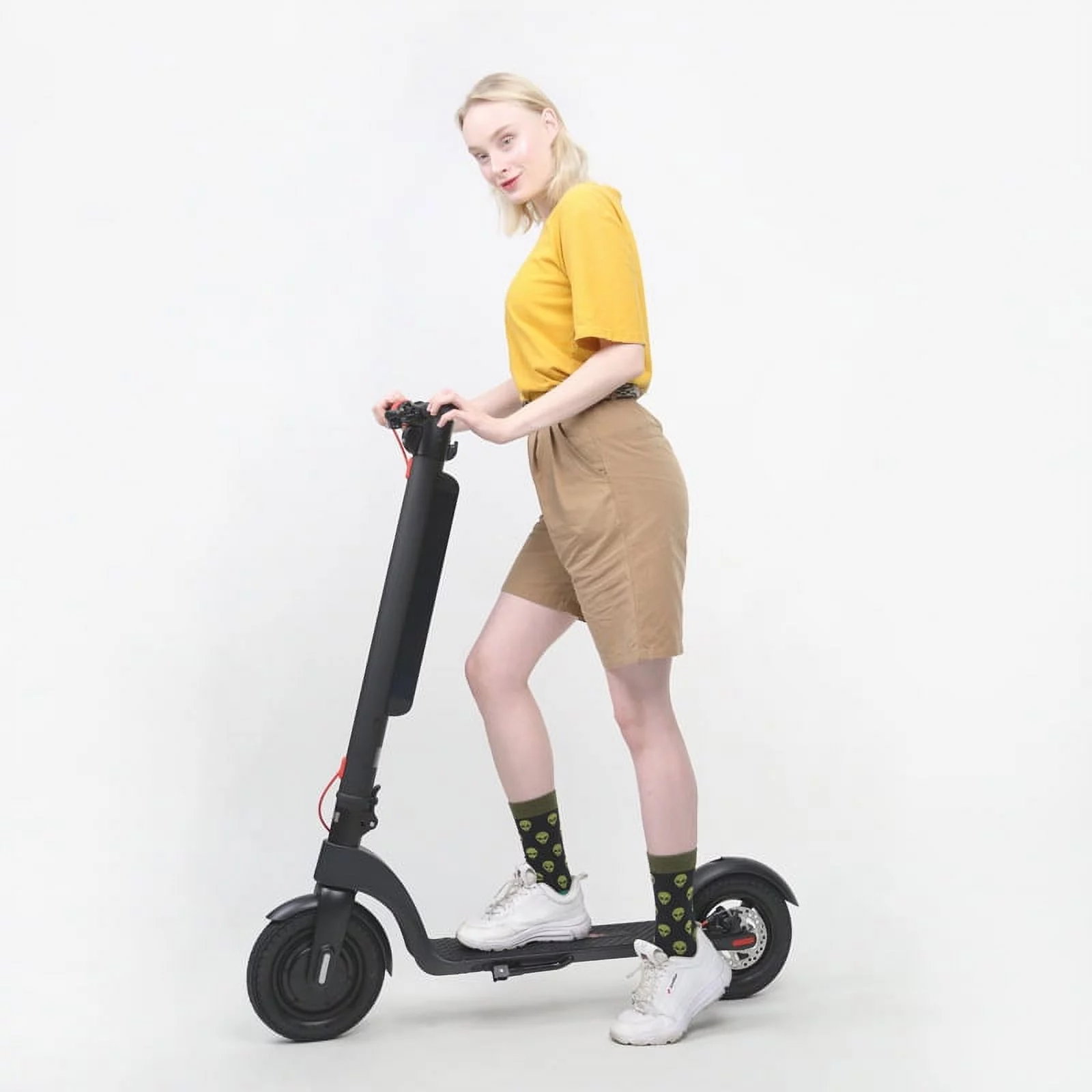 Electric Scooter X8 for Adults with 10-inch Run-Flat Tire, 45 KM Mileage, Triple Brake