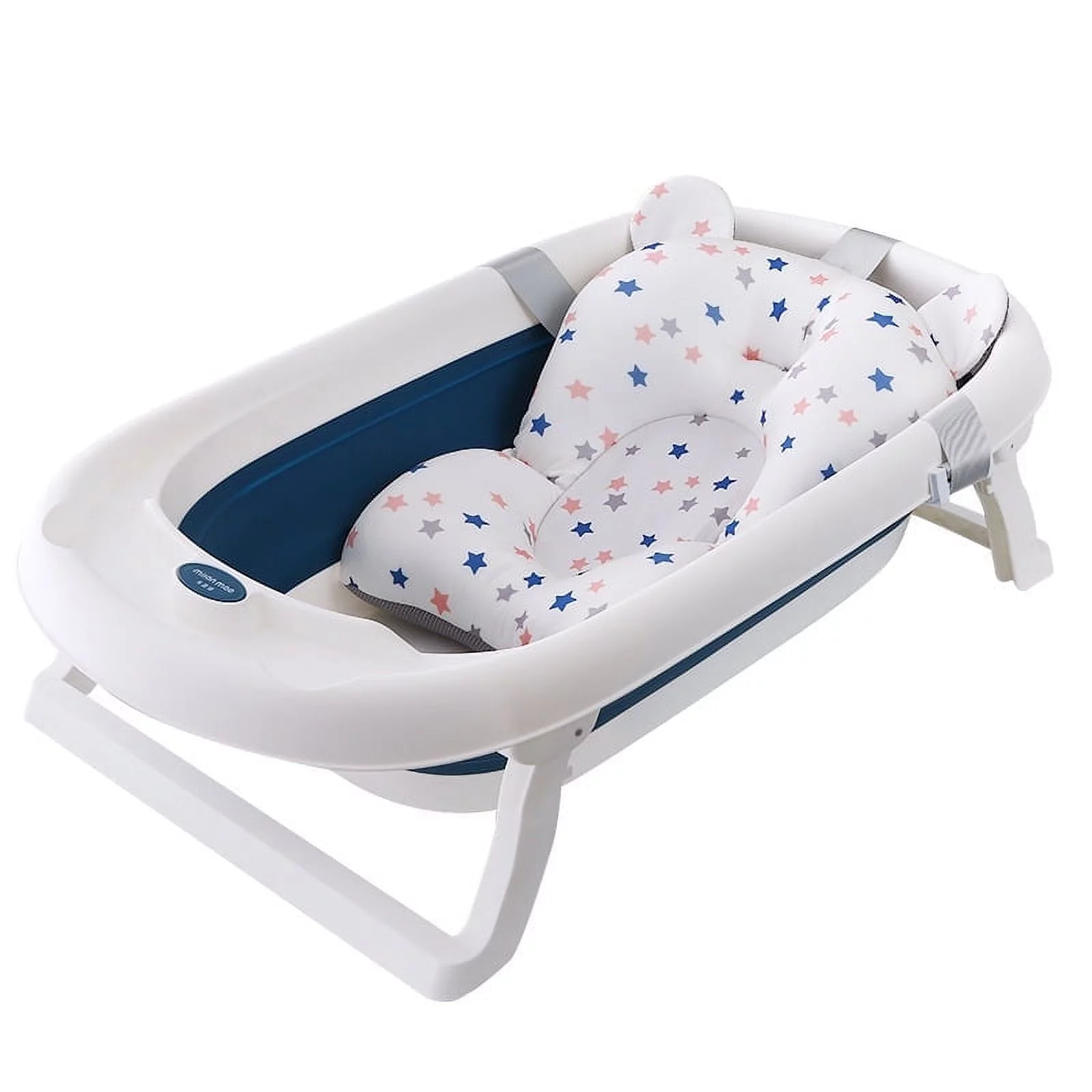 NOGIS Baby Bath Seat Support Pillow, Newborn Infant Bath Tub Pillow Pad Bath Seat Support Net Floating No-Slip Baby Bath Pillow for 0-12 Months??Excluding Baby Shower Bather Bed??