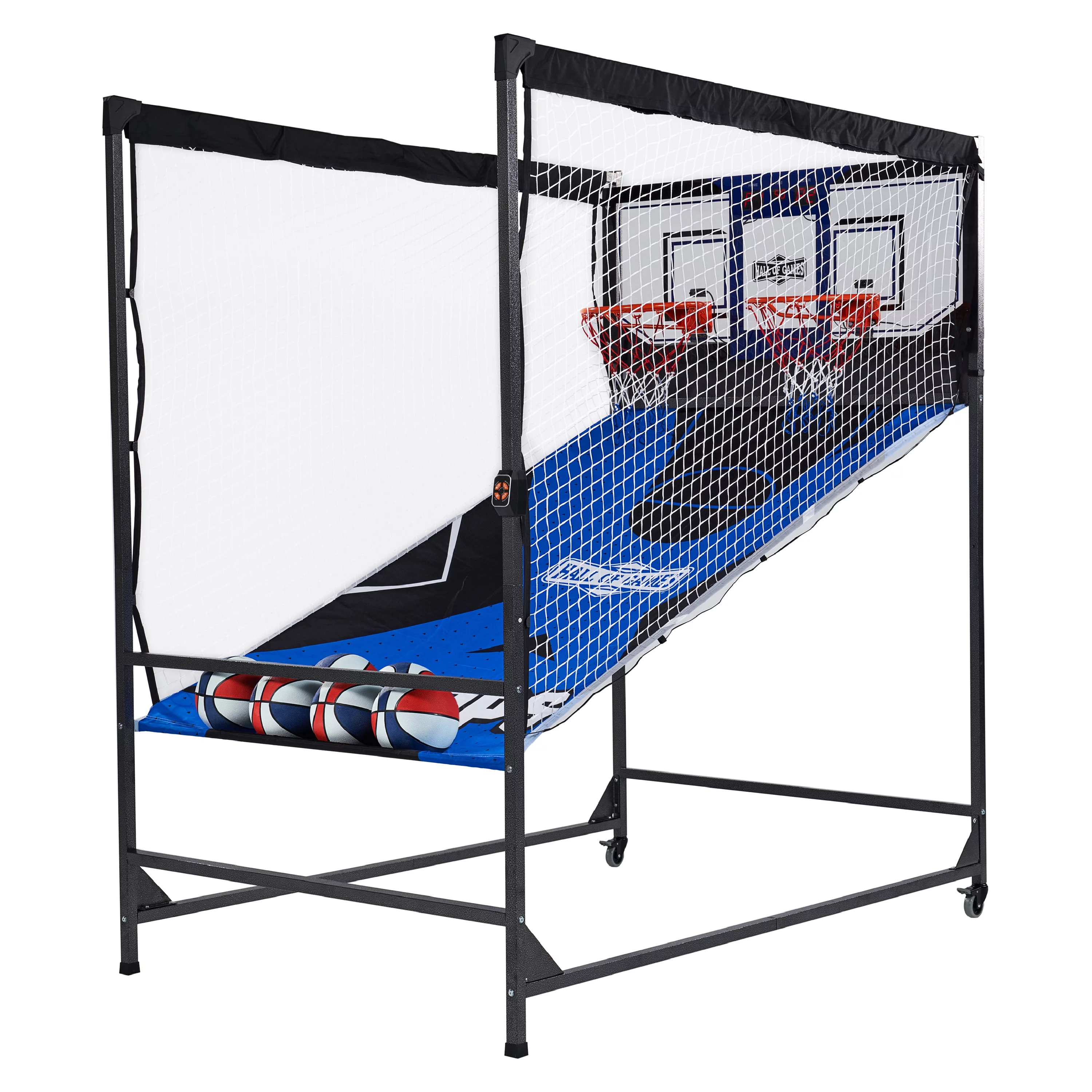 Hall of Games 88?? Indoor Steel Frame Arcade Basketball Game with LED Scorer, Blue