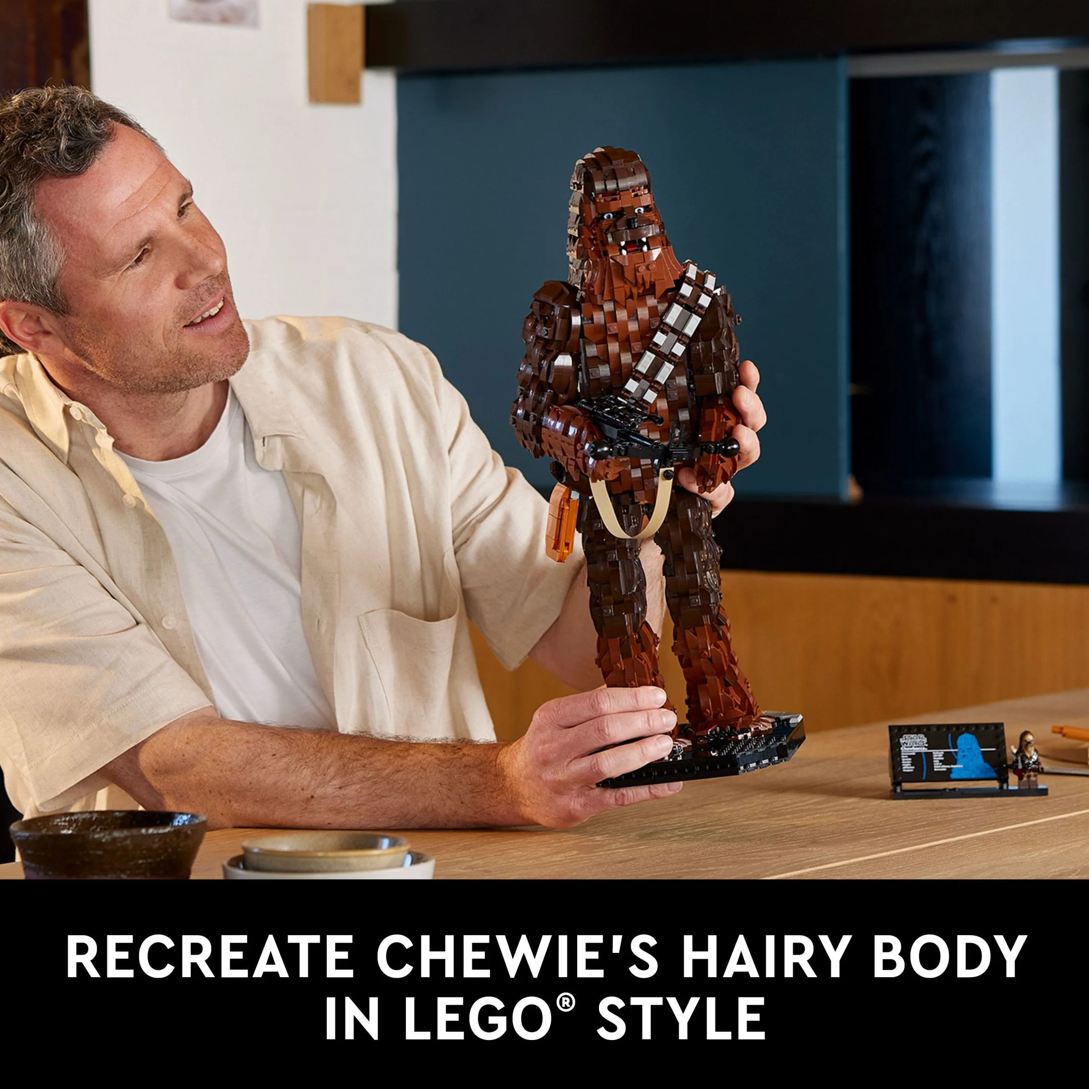 LEGO Star Wars Chewbacca, Buildable May the 4th Collectibles for Adults, Build and Display Chewbacca Collectible, Fun Star Wars Fan Gift for Teens, or any Star Wars Original Trilogy Fan, 75371