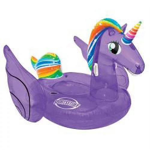 Airhead AHPF3020 83 x 74 in. Magical Unicorn Inflatable Pool Float, Purple