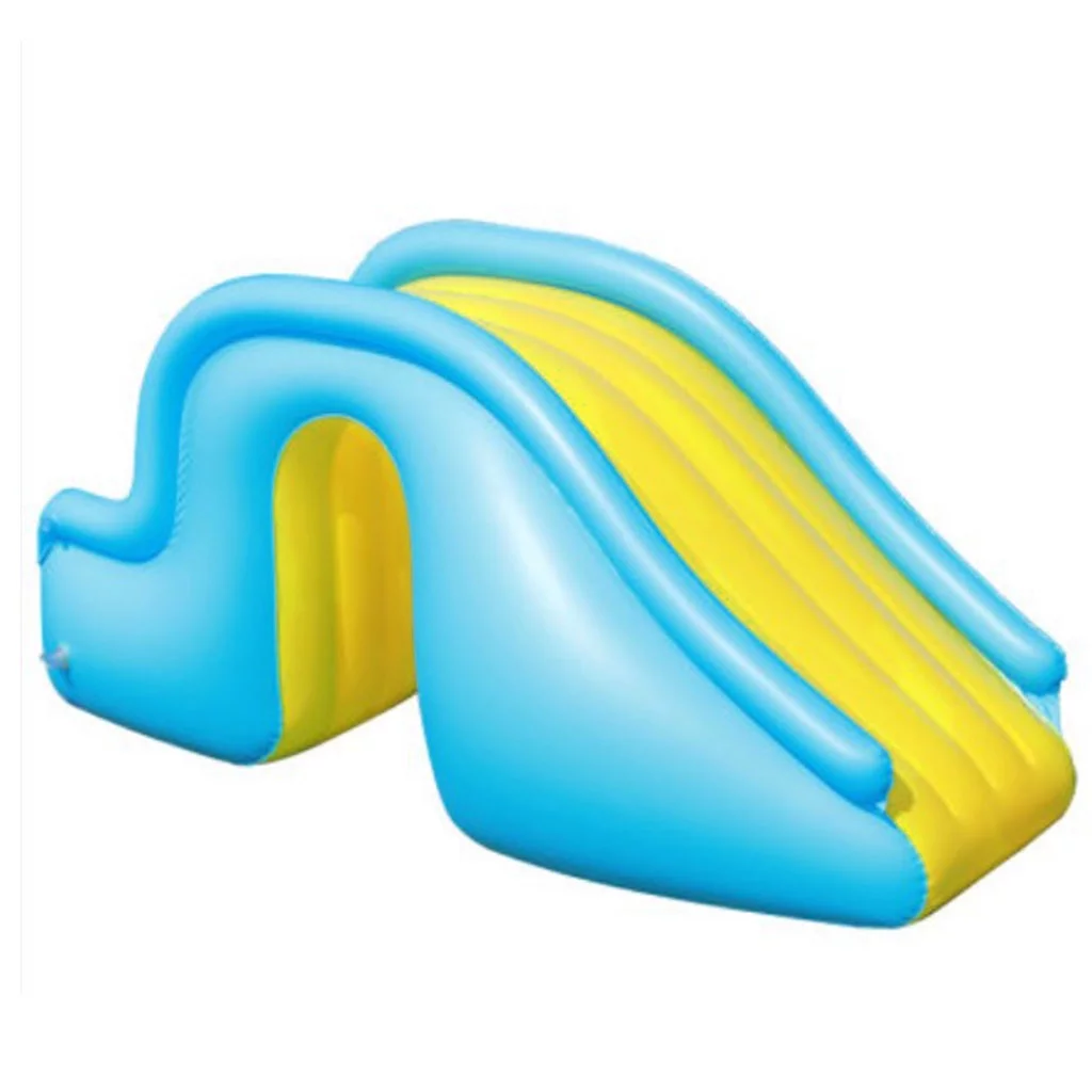 Inflatable Water Slide Wider Steps Indoor Outdoor Swimming Pool Supplies Kids Children Bounce Castle Waterslide Summer Amusement Facilities Water for Play Toys