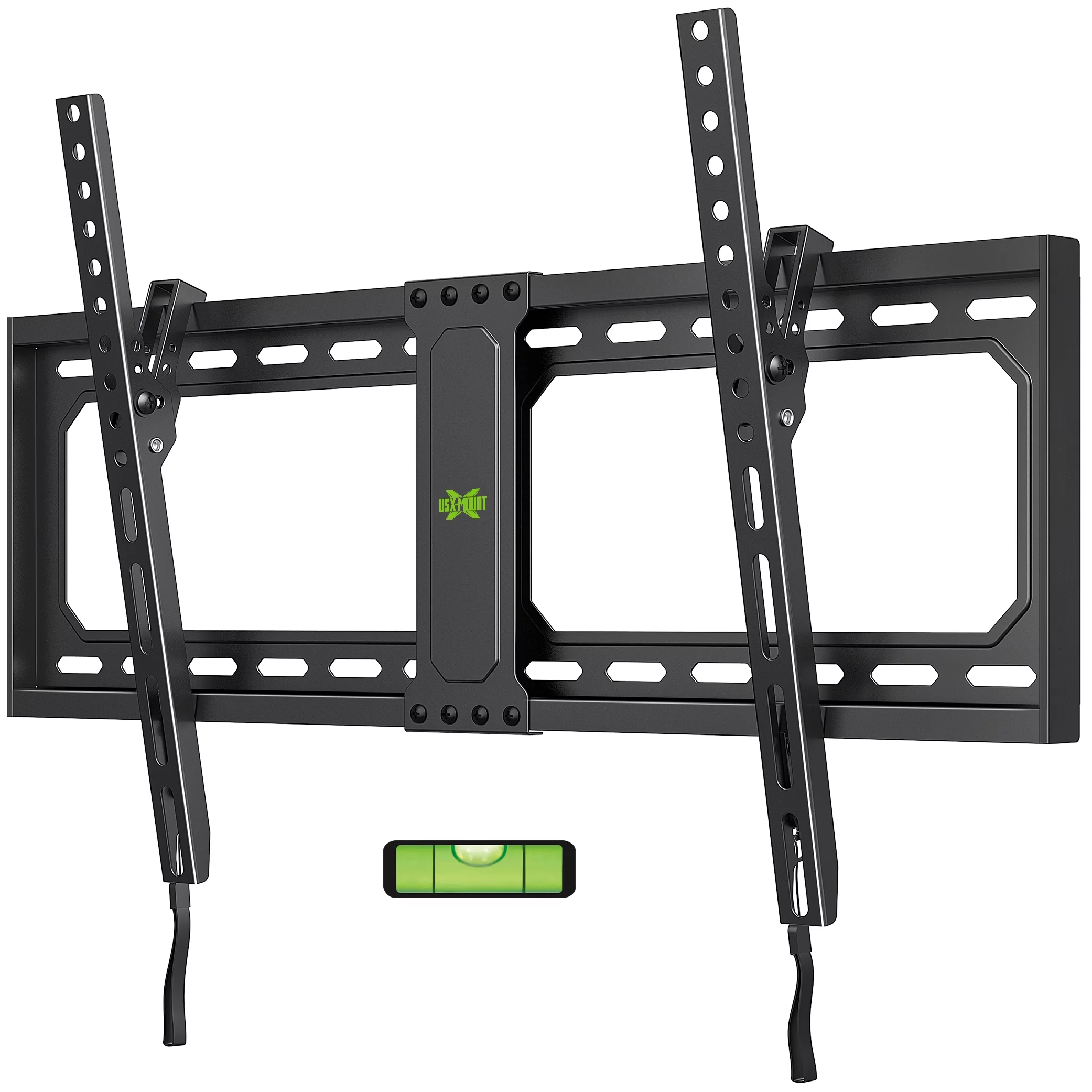 USX MOUNT Large Tilting TV Wall Mount for 37-82″ Flat Screen TVs, Max VESA 600x400mm Hold up to 132LBS, 24″ Wood Stud