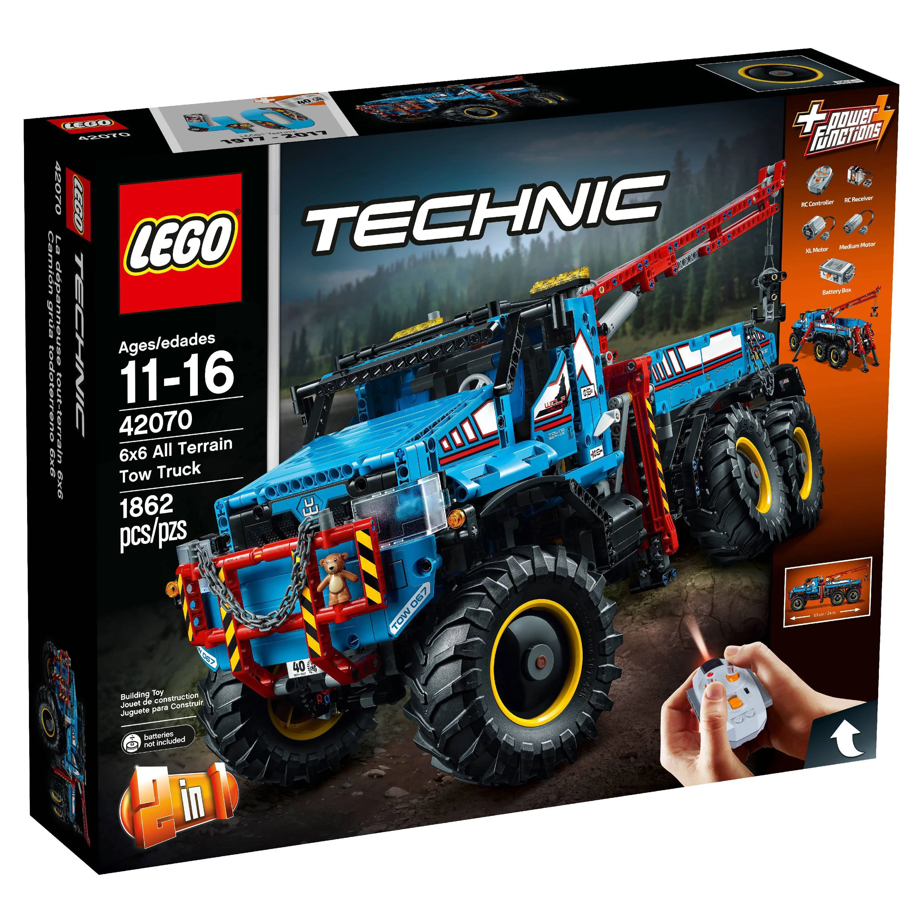 LEGO Technic 6×6 All Terrain Tow Truck 42070