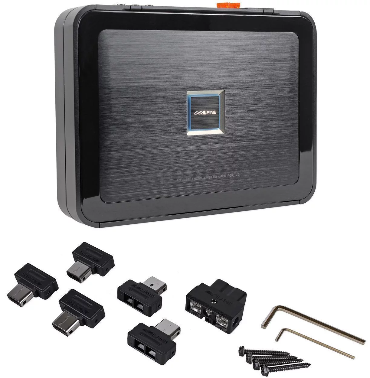 Alpine PDX-V9 900 Watt 5-Channel Car Audio Class ??D?? Amplifier 100Wx4 + 500Wx1