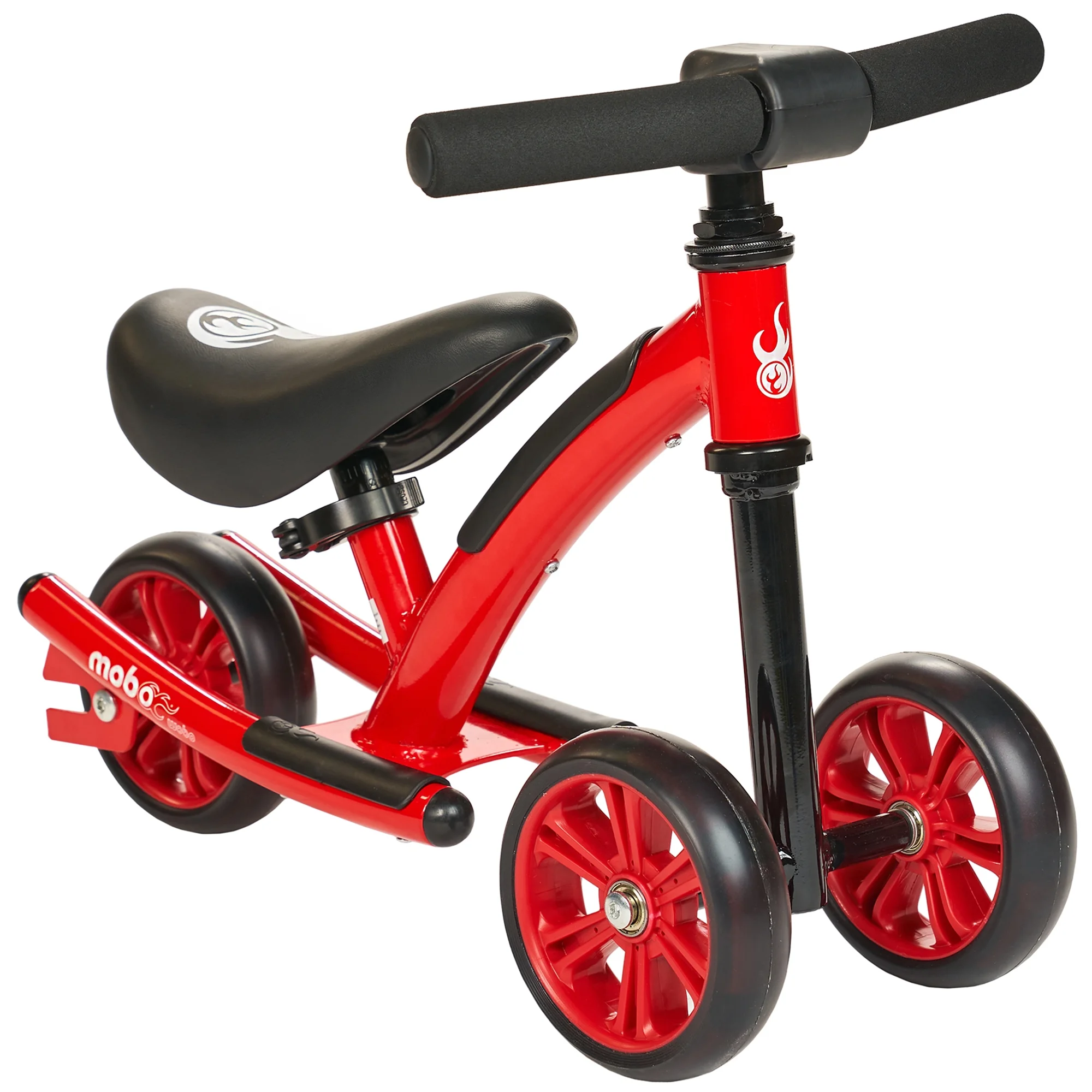 Mobo Wobo 2-in-1 Rocking Baby Balance Bike, 1-3 Years Old, Baby Ride-On Toy, Red