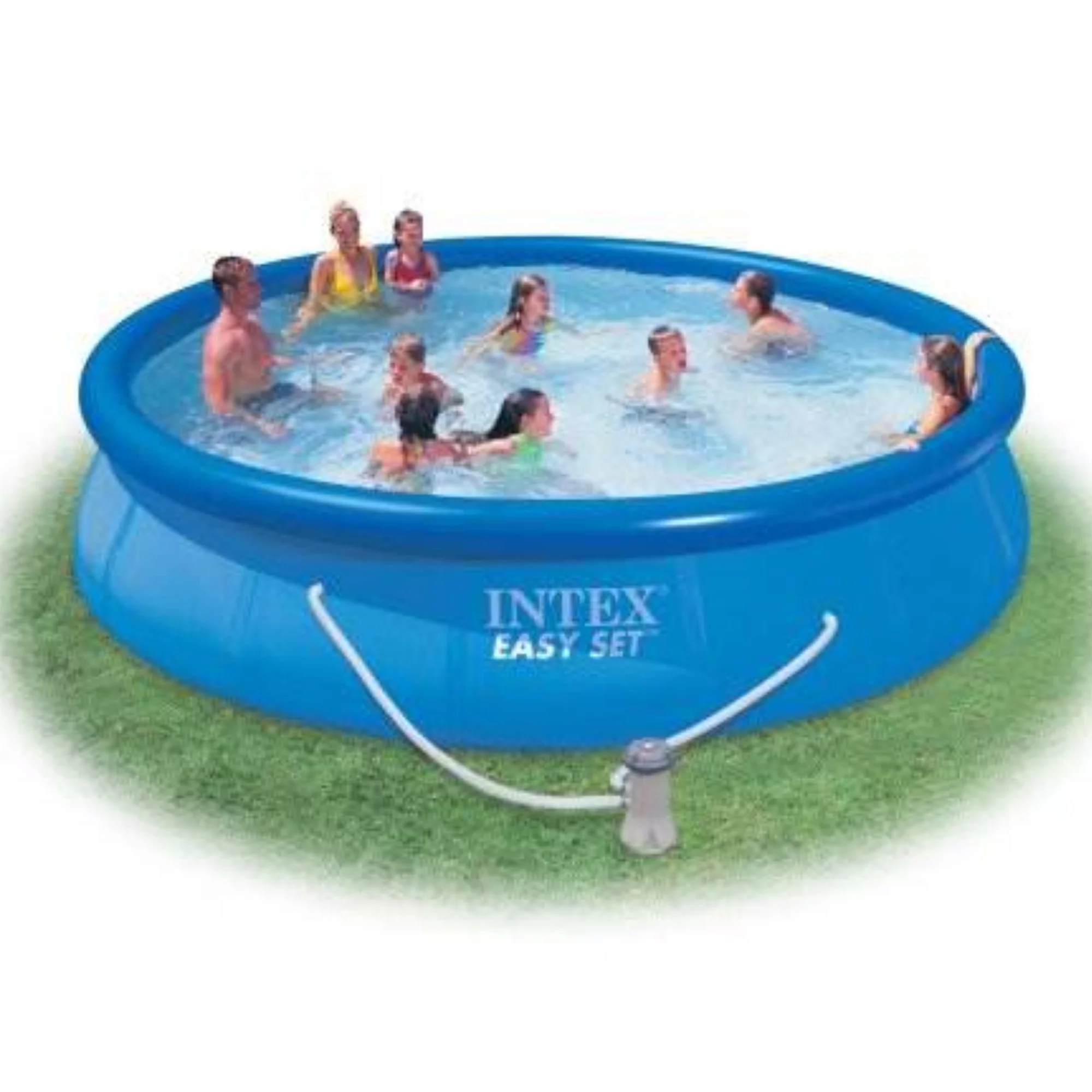 Intex 15ft x 33in Easy Set Above Ground Swimming Pool and 530 GPH Filter Pump