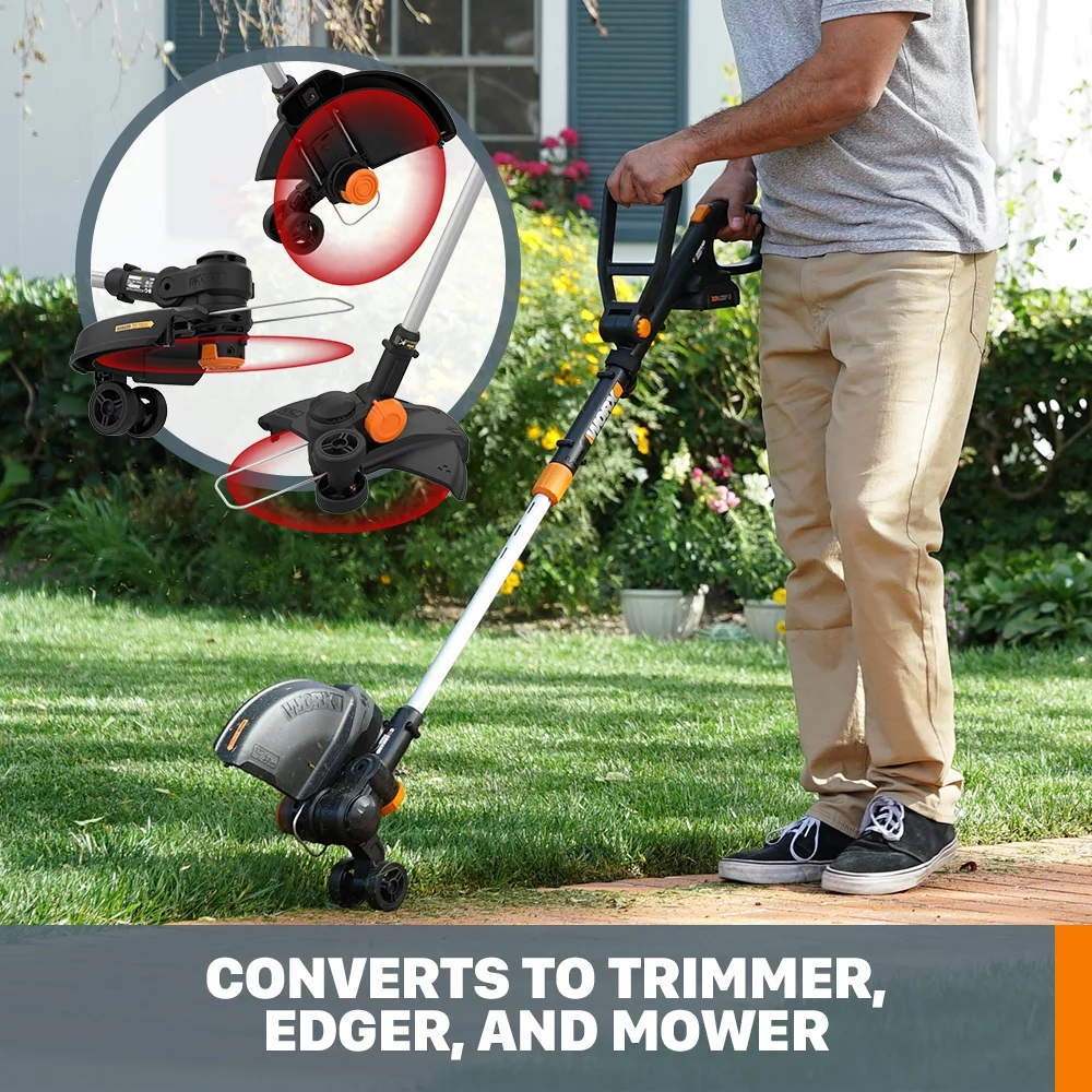 Worx WG170.2 20V Power Share GT Revolution 12″ Cordless String Trimmer