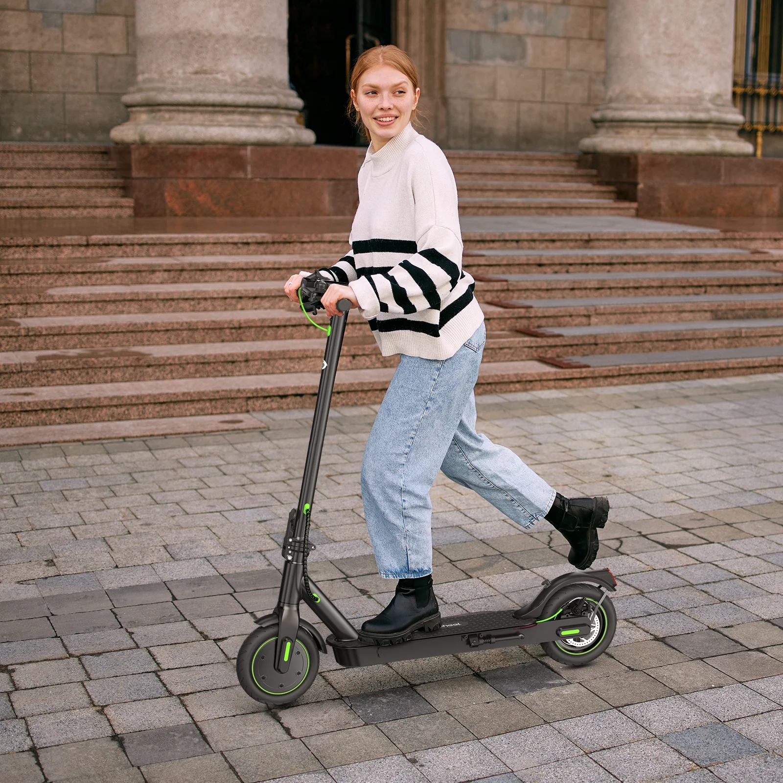 iSinwheel S9Pro Electric Scooter, 18.6 MPH, Up To 21 Miles Long Range, 350W Motor E Scooter, App Control, 8.5-inch Inflatable Tires, 7.5Ah Battery Electric Scooter Adult