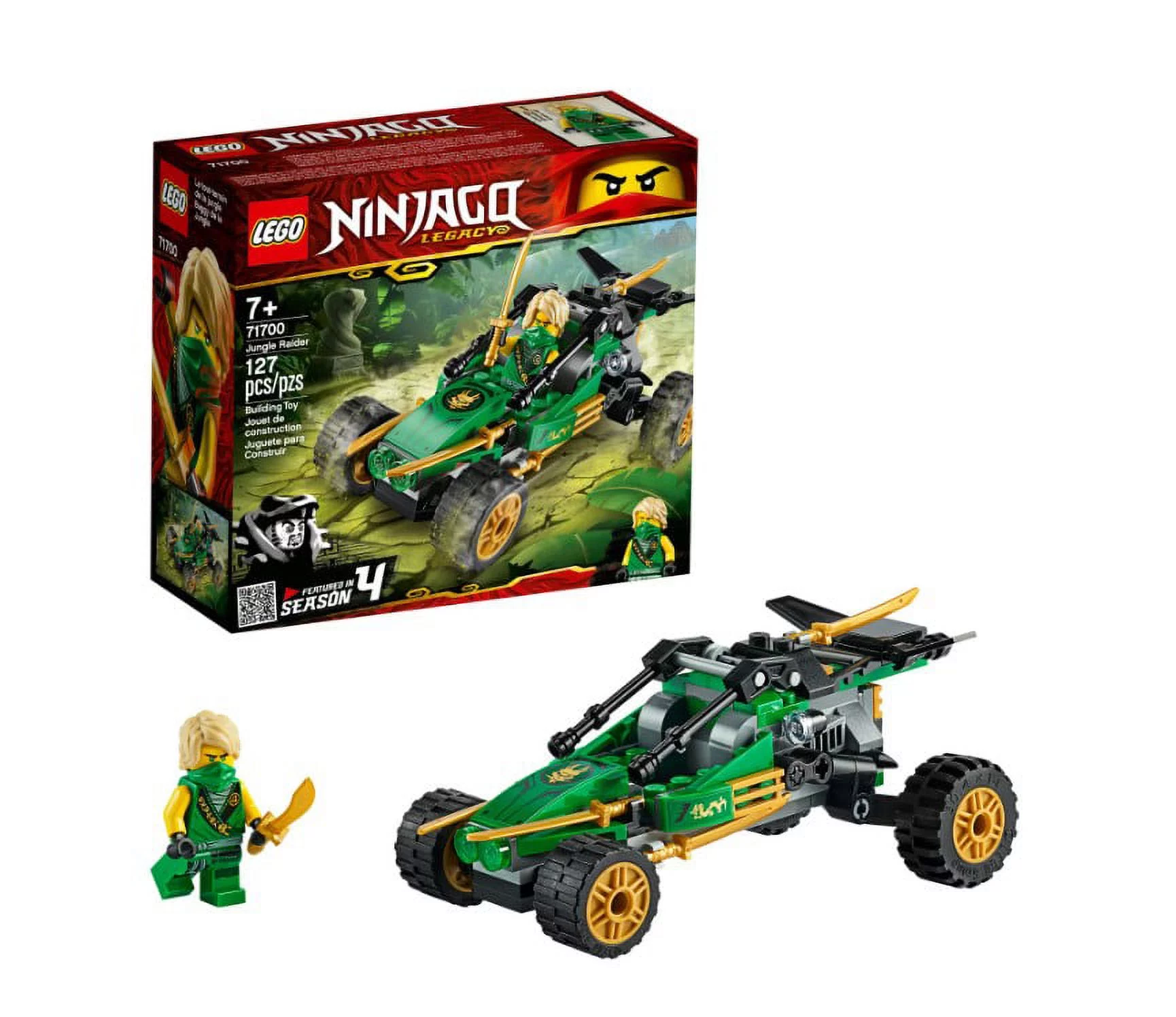 LEGO NINJAGO Legacy Jungle Raider 71700 Toy Buggy Building Kit (127 Pieces)