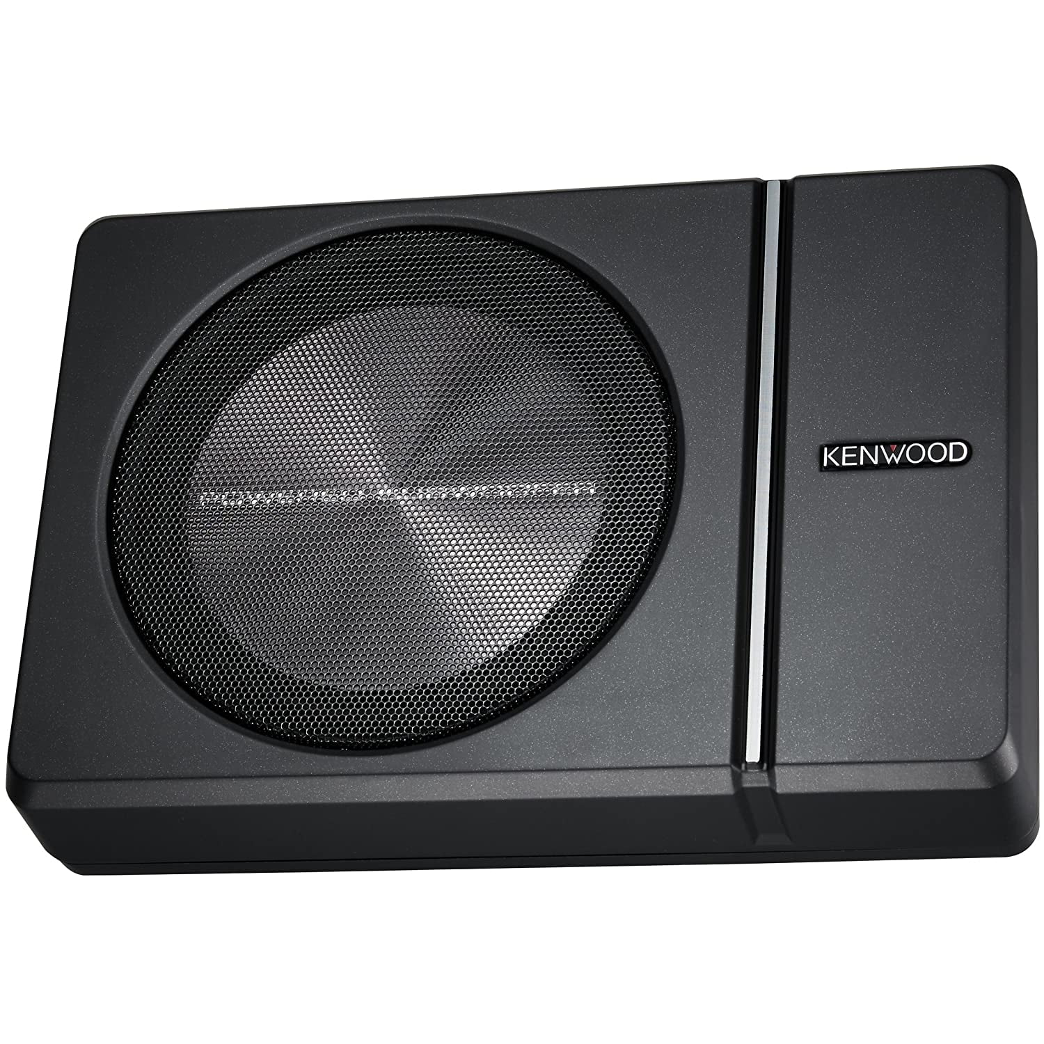 Kenwood KSC-PSW8 250W Max (150W RMS) Single 8″ Under Seat Powered Subwoofer Enclosure W/Remote Control