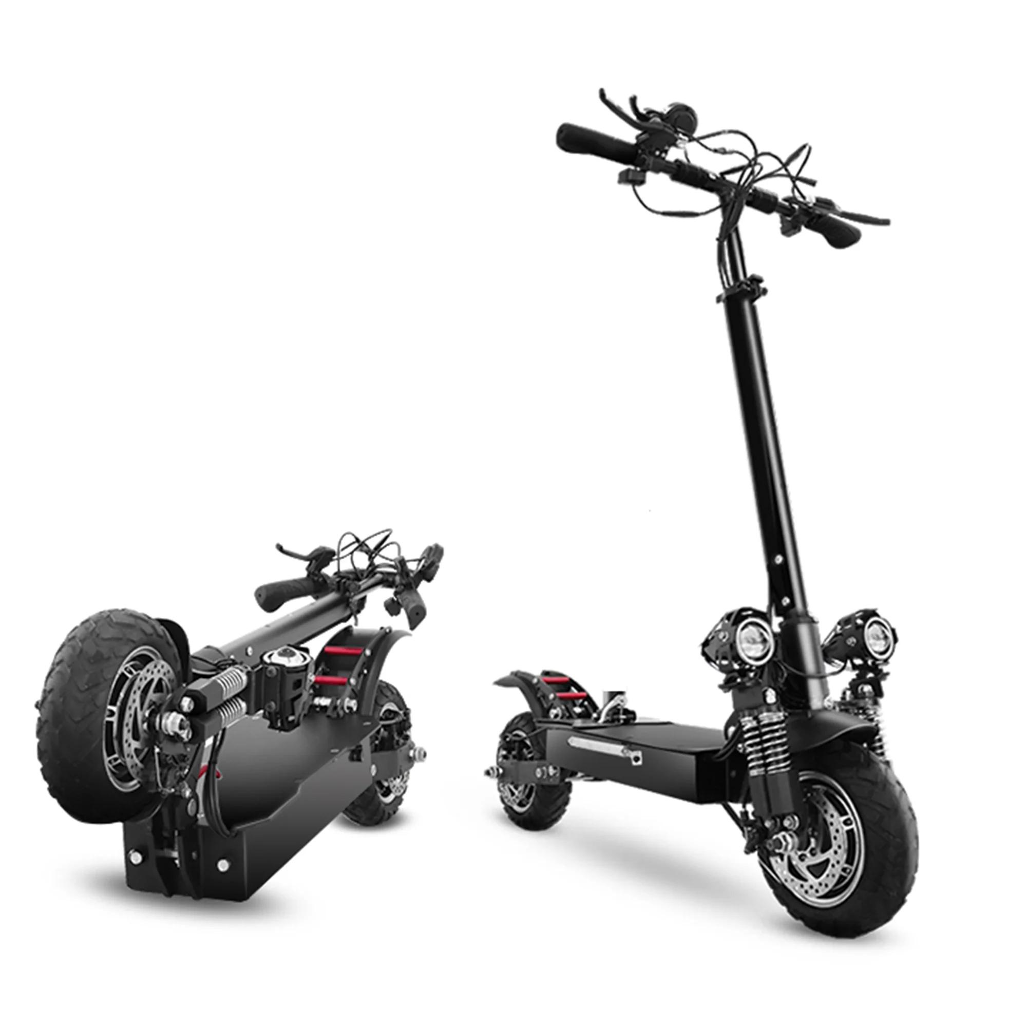 JUEJING 60V 2600W Dual Motor ,Electric Scooter Adults ,46MPH & 43Miles Foldable E Scooter