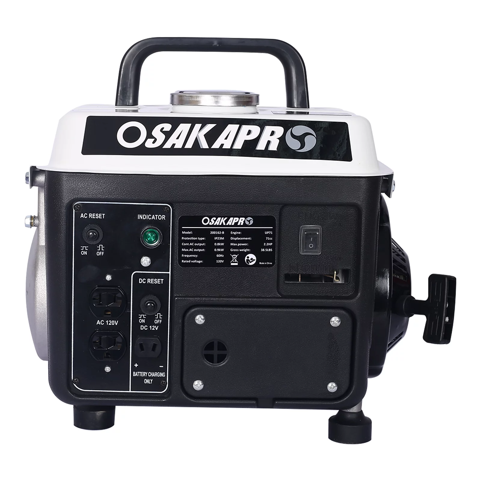 OSAK APR 2.2HP Inverter Generators portable gas powered,Generators for home use,Yellow