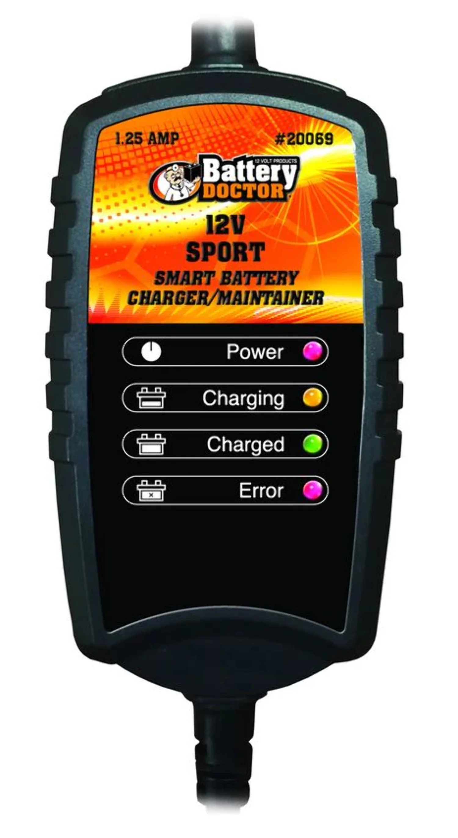 Battery Tender Plus 12V Battery Charger and Maintainer: 1.25 AMP Powersport Battery Charger and Maintainer for Motorcycles, ATVs, UTVs – Smart 12 Volt Automatic Float Charger – 021-0128