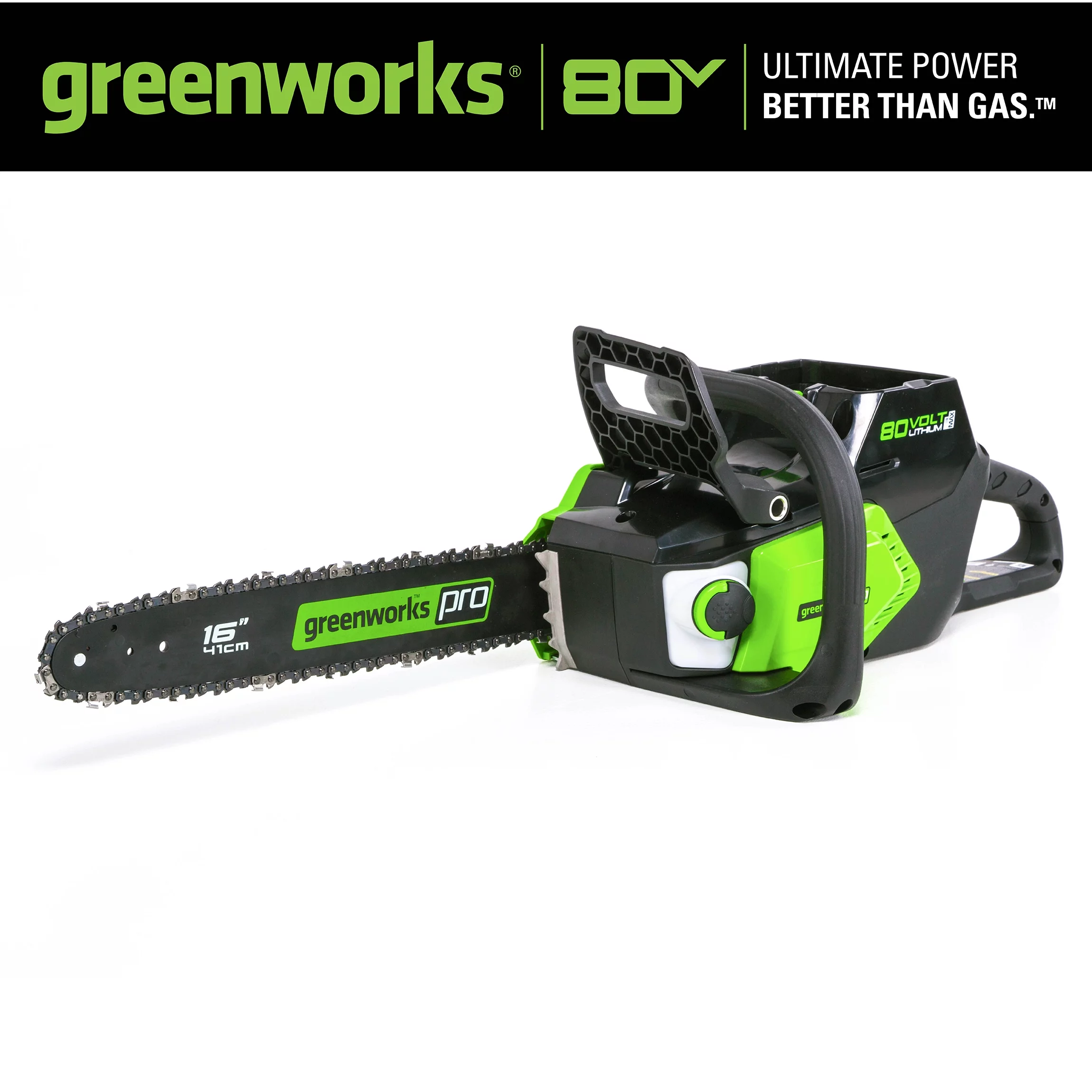 Greenworks Pro 80V 16-inch Cordless Brushless Chainsaw, Battery Not Included, 2004202