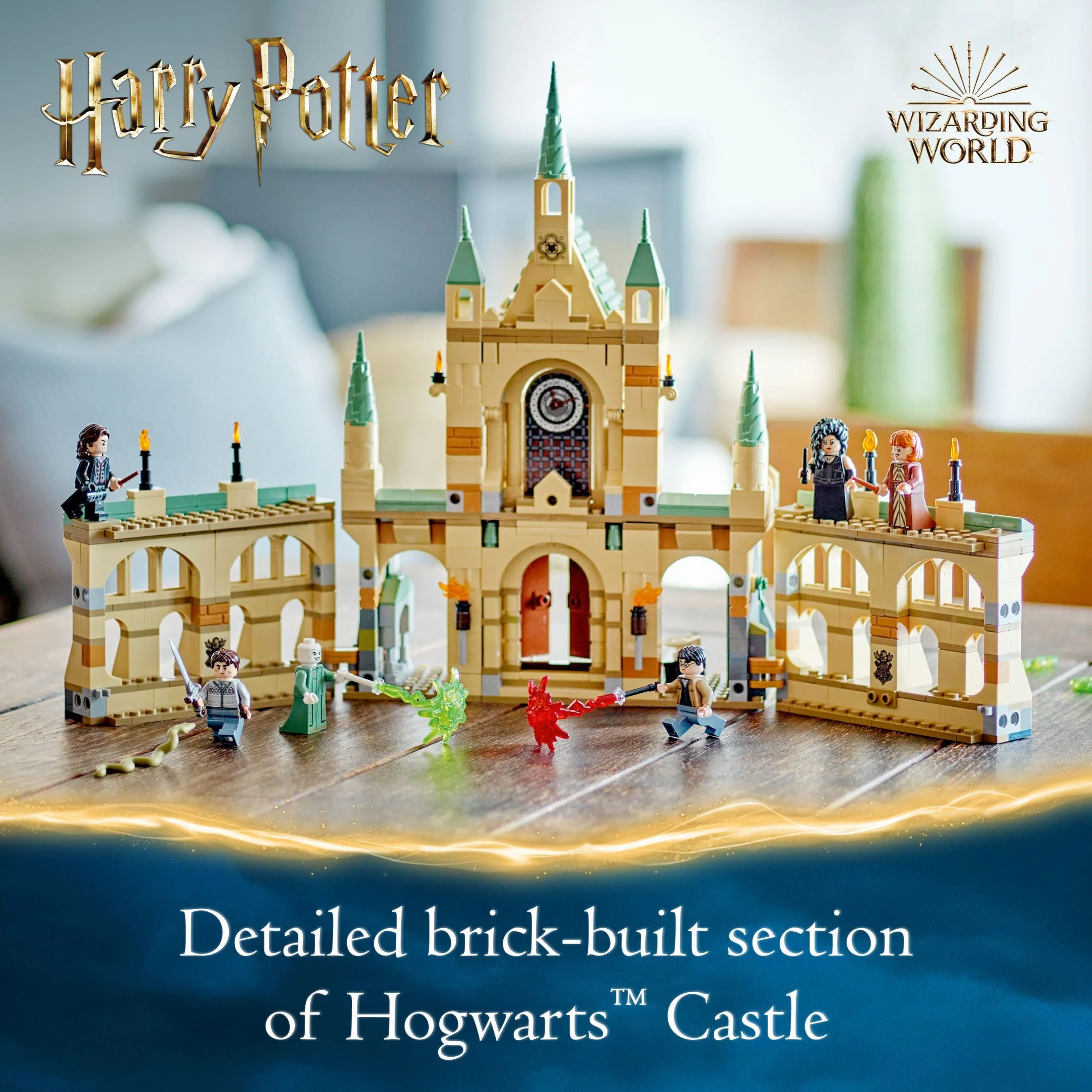 LEGO Harry Potter The Battle of Hogwarts Building Toy Set, Harry Potter Toy for Boys and Girls Ages 9 and Up, Features a Buildable Castle and 6 Minifigures to Recreate an Iconic Scene, 76415