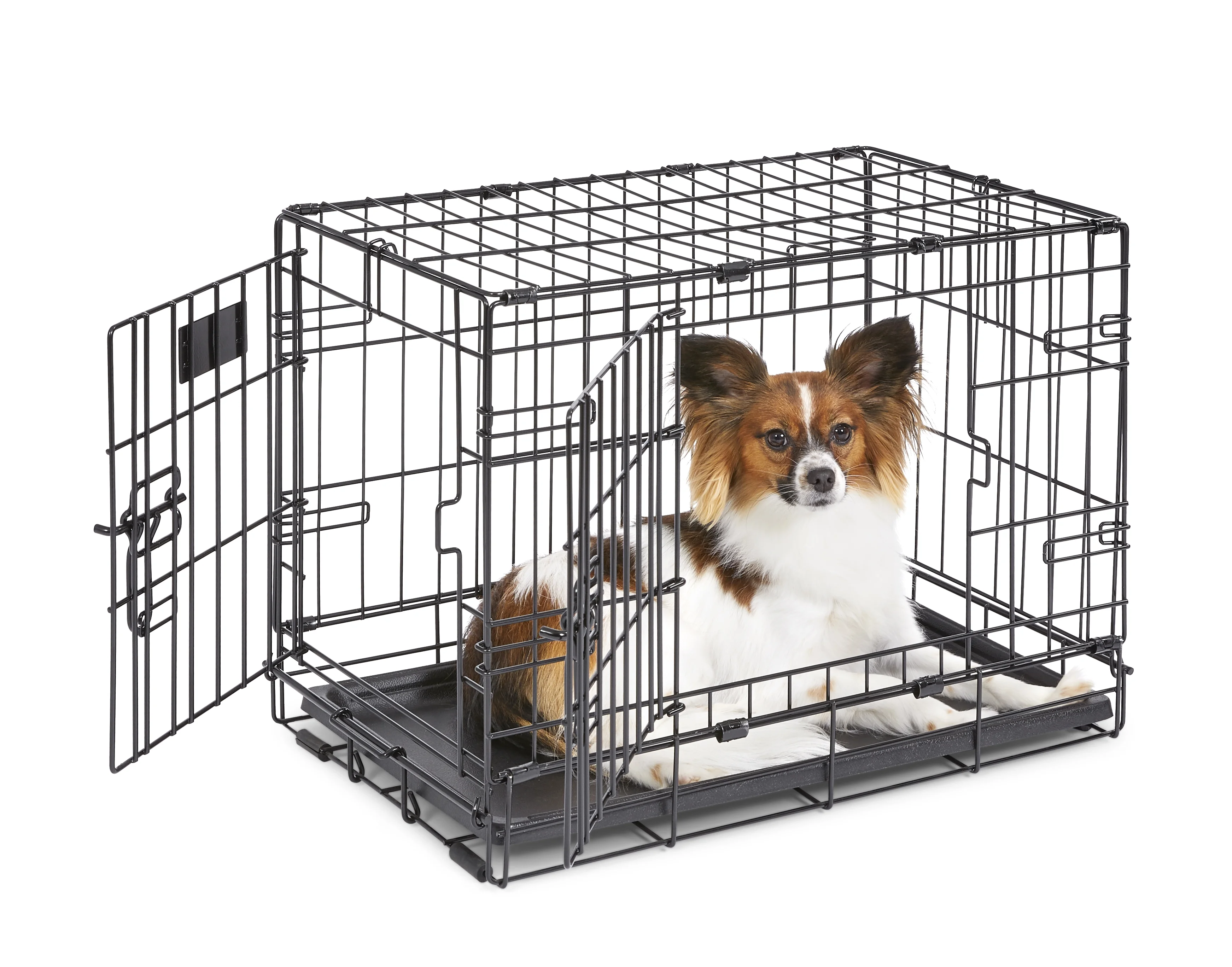 MidWest Homes For Pets Single Door iCrate Metal Dog Crate, 30″