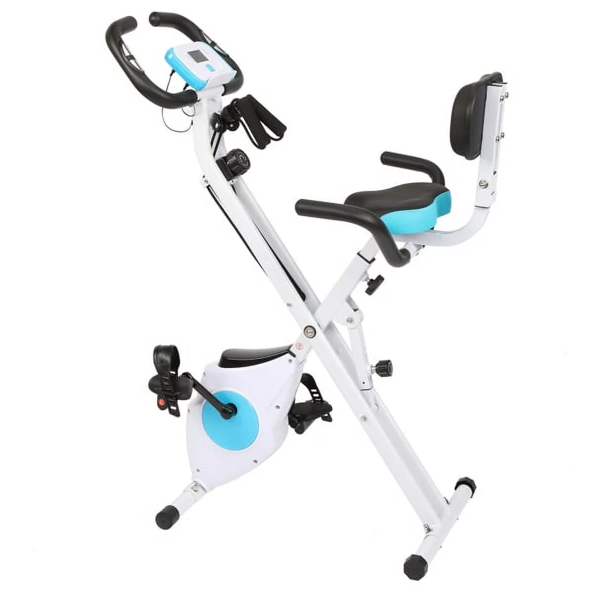 Fithood Home Folding Exercise Bike White