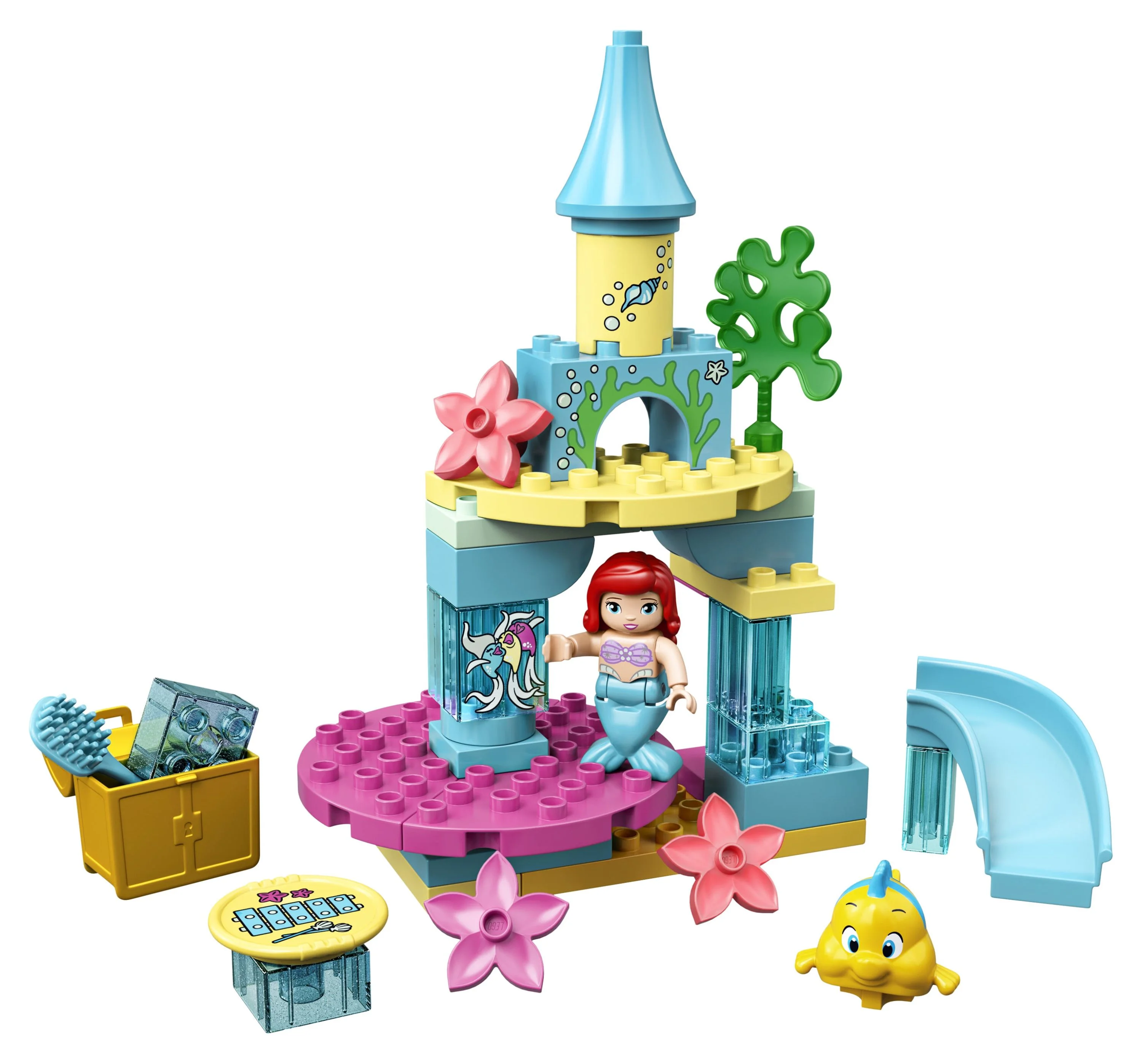 LEGO DUPLO Disney Ariel’s Undersea Castle 10922 Toddler Building Toy with Flounder (35 Pieces)