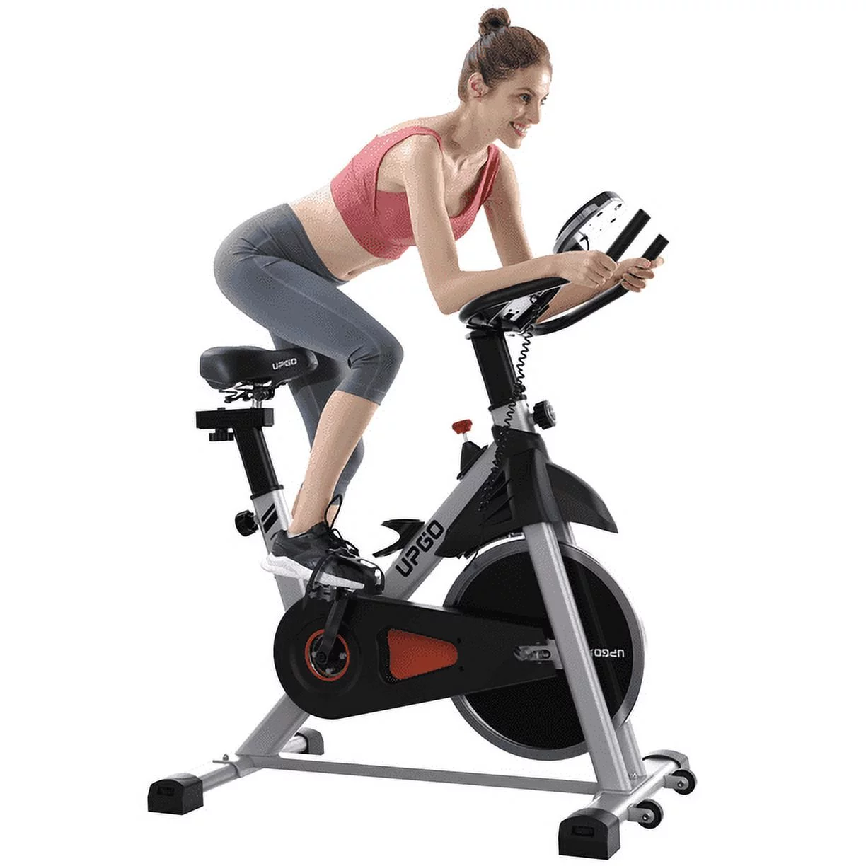 YOSUDA UPGO Indoor Cycling Bike Stationary Bike with 270lb Max Weight Exercise Bicycle with Ipad Mount & Comfortable Seat Cushion for Home Cardio Workout