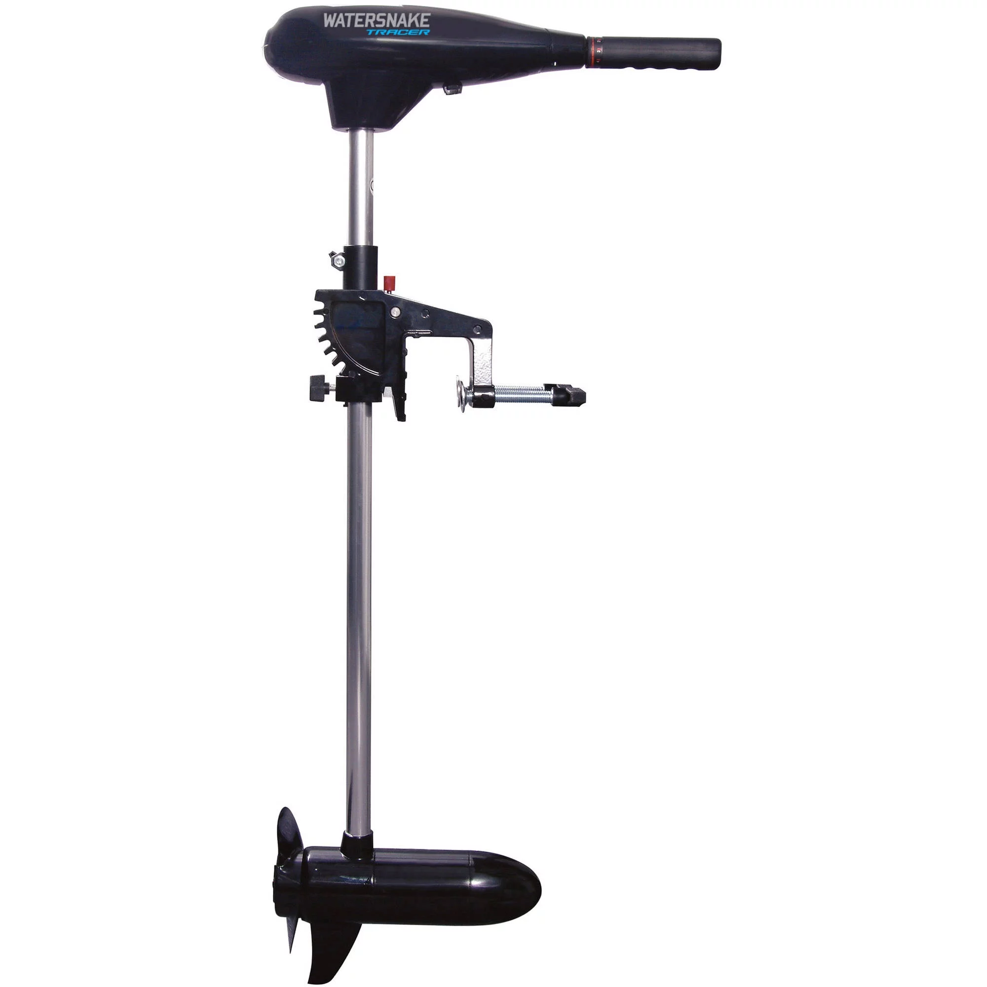 Tracer Transom Mount Trolling Motor. 30 lb thrust and 30 in shaft.