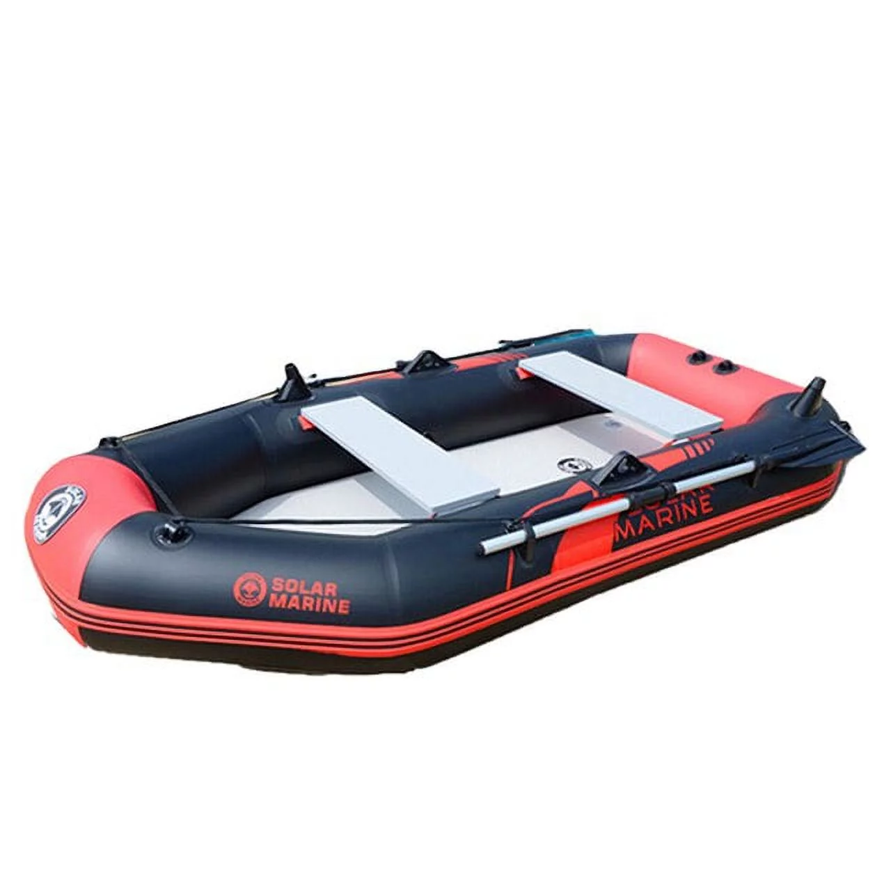 2.3m 0.7MM PVC inflatable rowing boats for 2-3 person fishing tools laminated wear resistant with oars and pump