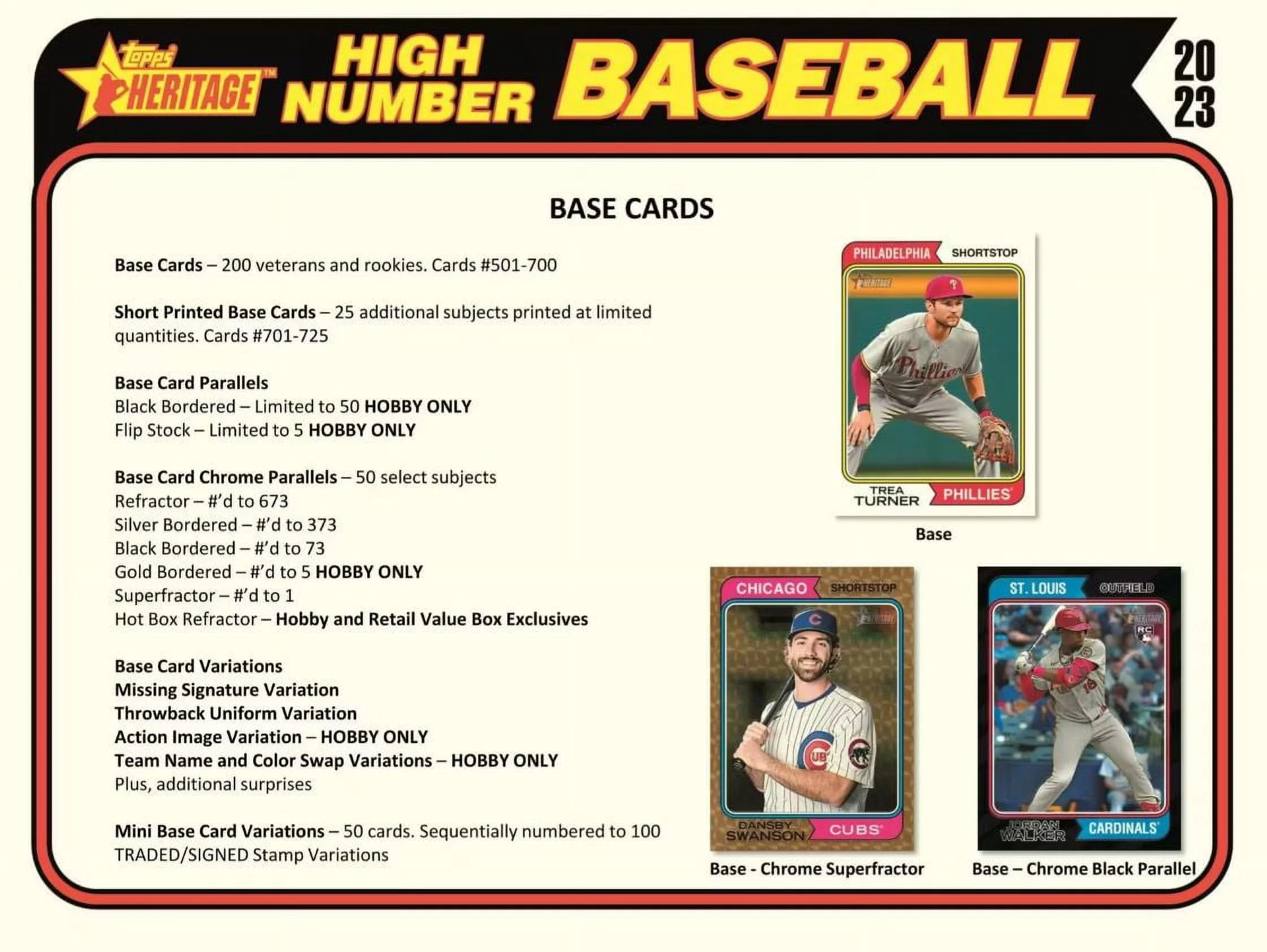 2023 Topps Heritage High Number Baseball Hobby Box