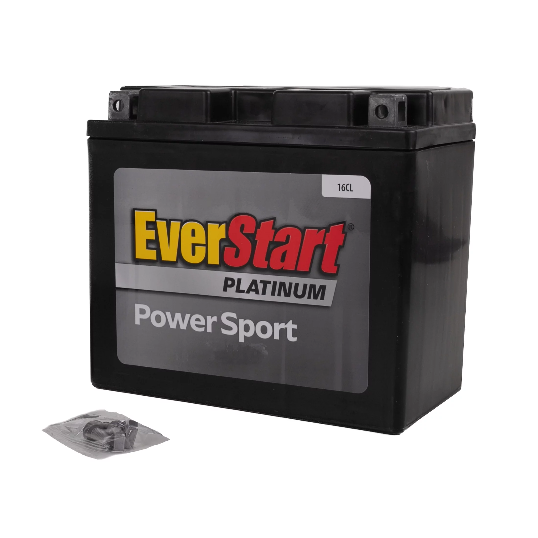 EverStart PowerSport Factory Activated AGM Motorcycle Battery EBX16CL, 12 Volt, 230 CCA