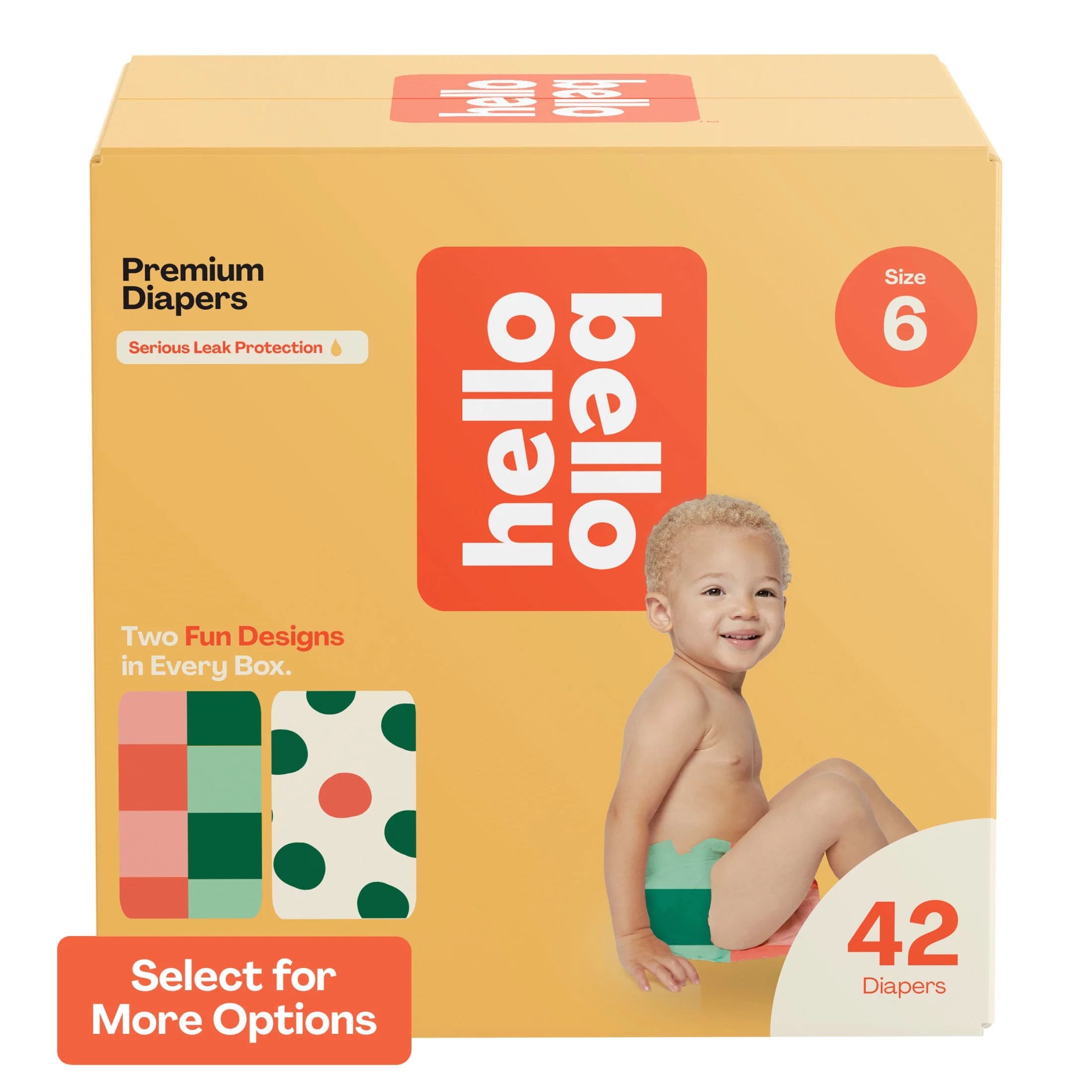 Hello Bello Premium Baby Diapers, Toddler Size 6, 42 Count (Select for More Options)