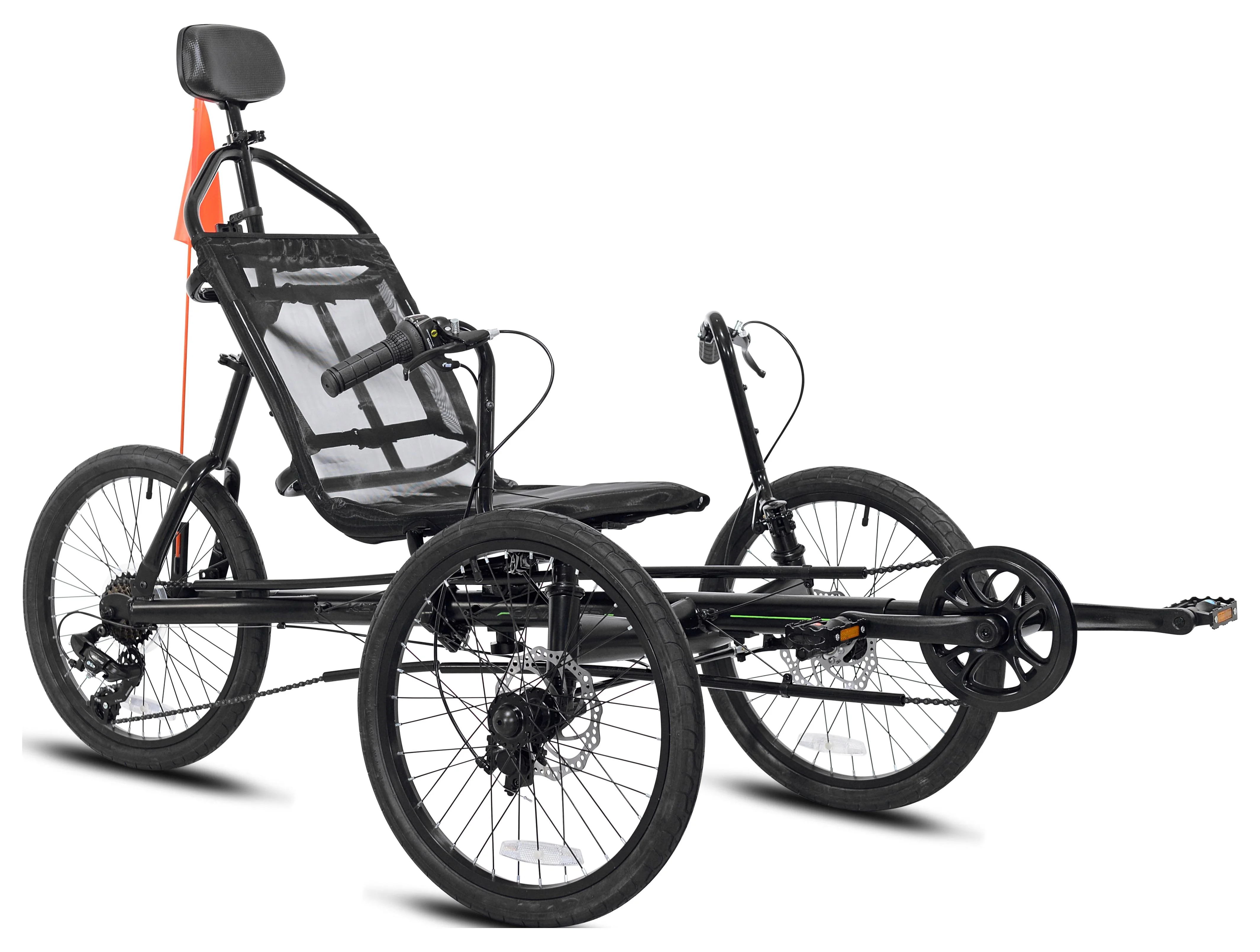 Kent 20″ Unisex Cavalier Recumbent 3-Wheel Bike / Trike, Black