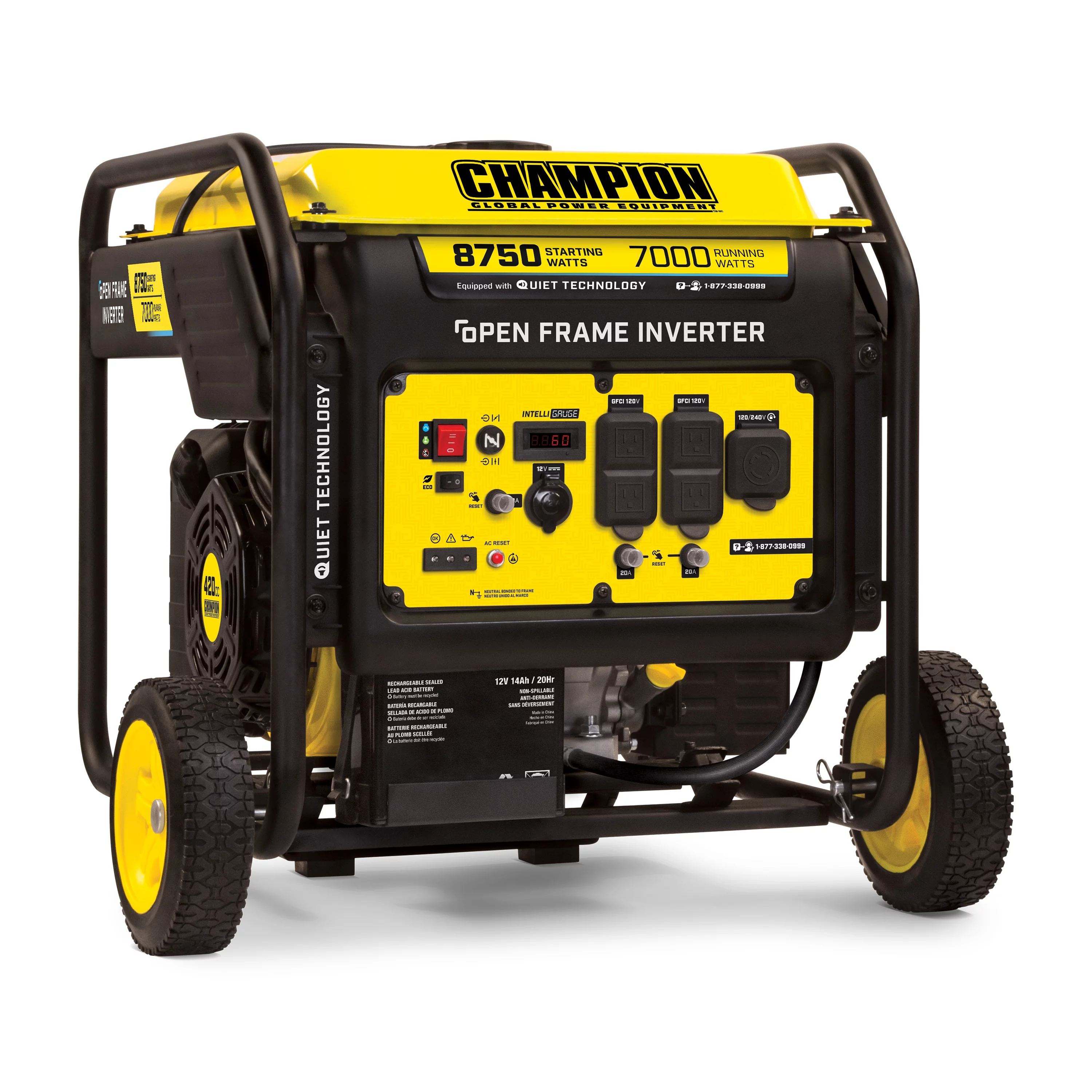 Champion Power Equipment 8750-Watt Open Frame Inverter with Electric Start