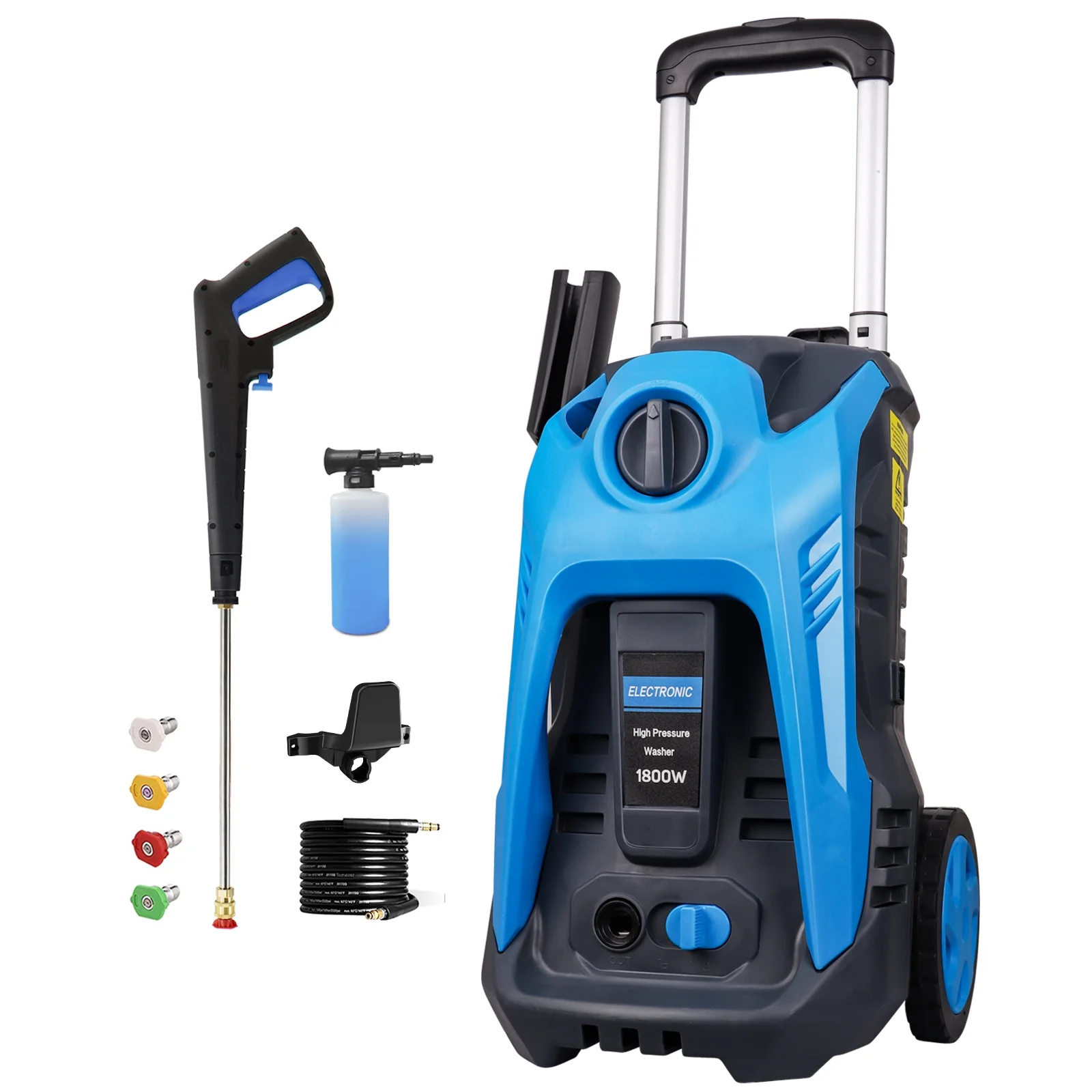 Powerful Electric Pressure Washer – 3500 PSI Electric Power Washer, 2.5 GPM Power Washers Electric Powered with 4 Interchangeable Nozzle and Foam Cannon