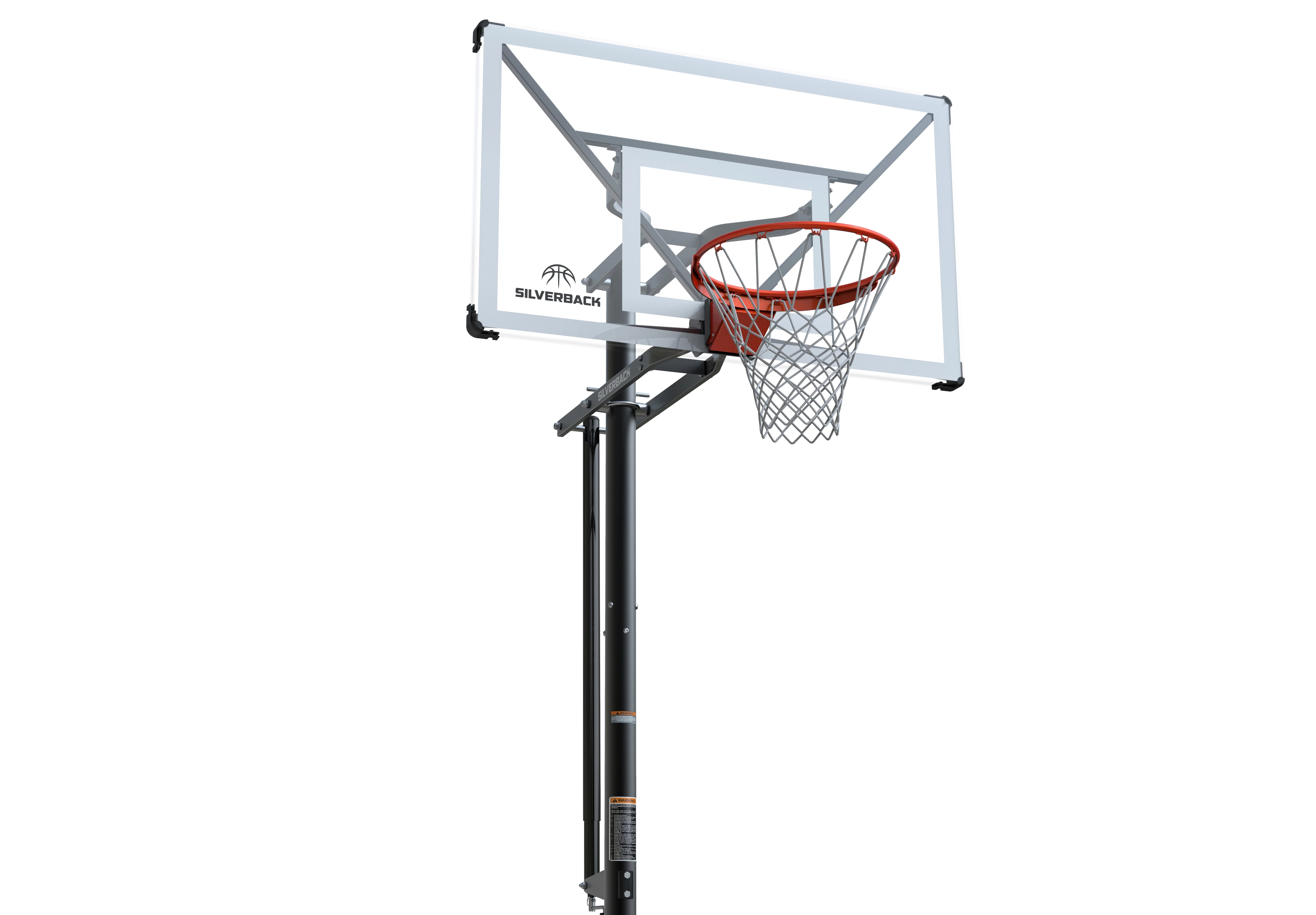 Silverback SBX 54″ In-Ground Basketball Hoop with Adjustable-Height Backboard