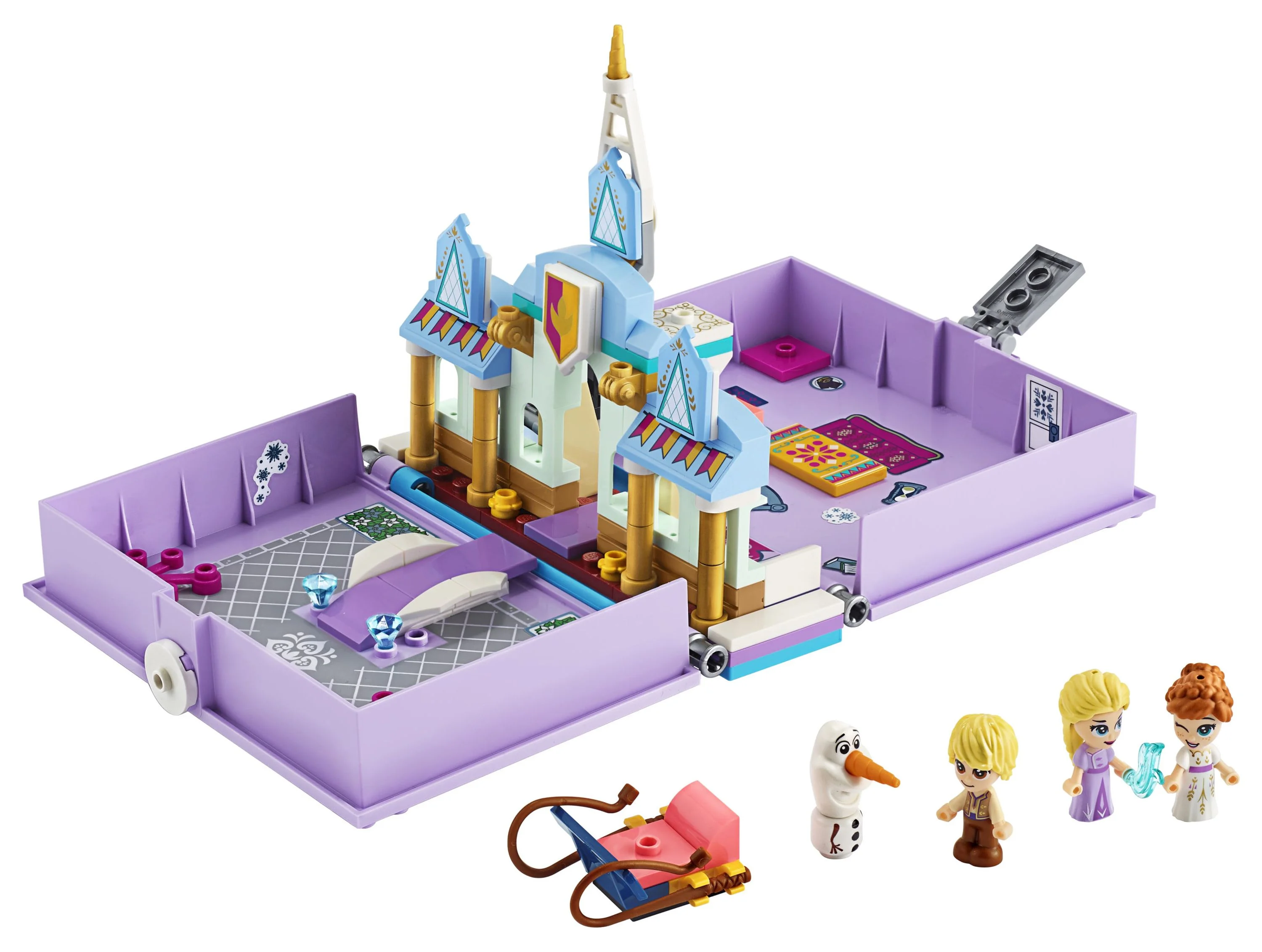 LEGO Disney Anna and Elsa’s Storybook Adventures 43175 Creative Building Kit (133 Pieces)