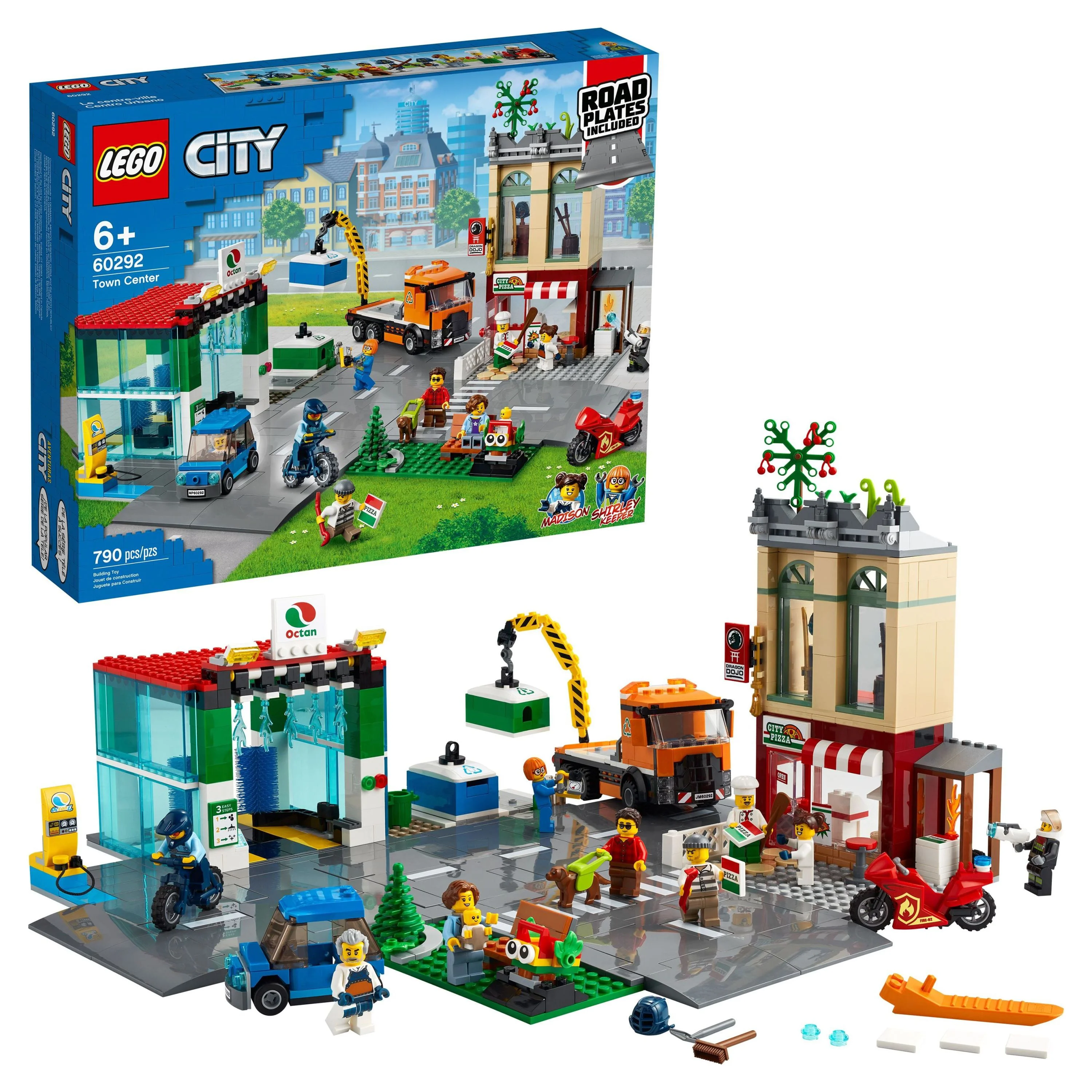 LEGO City Town Center 60292 Cool Building Toy for Kids (790 Pieces)