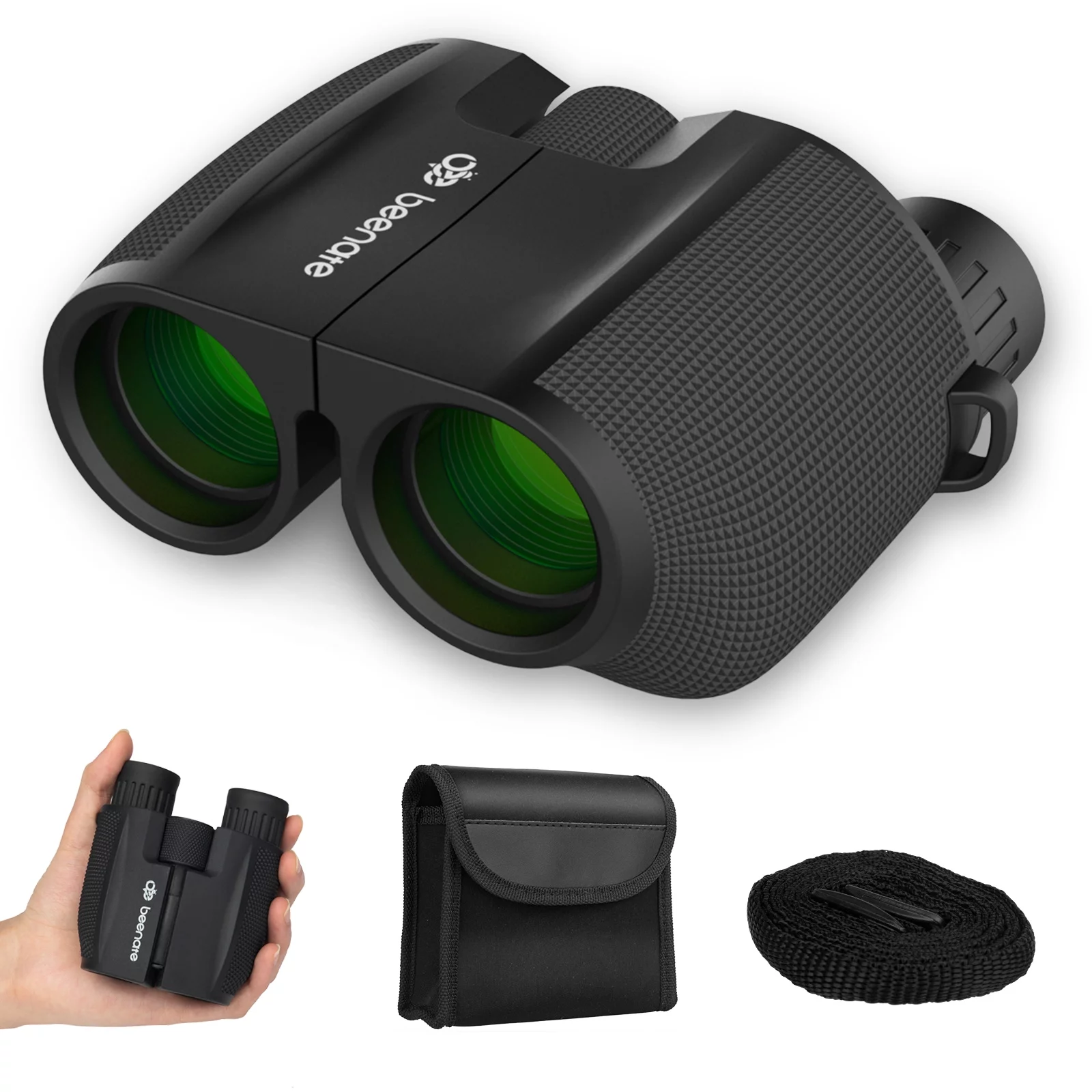 Bird Watching Binoculars for Adults Kids , Ifanze 10×25 Binoculars for Day and Night, Small Binoculars for Travel Sightseeing Hunting Wildlife Watching Outdoor Sports Games Concerts