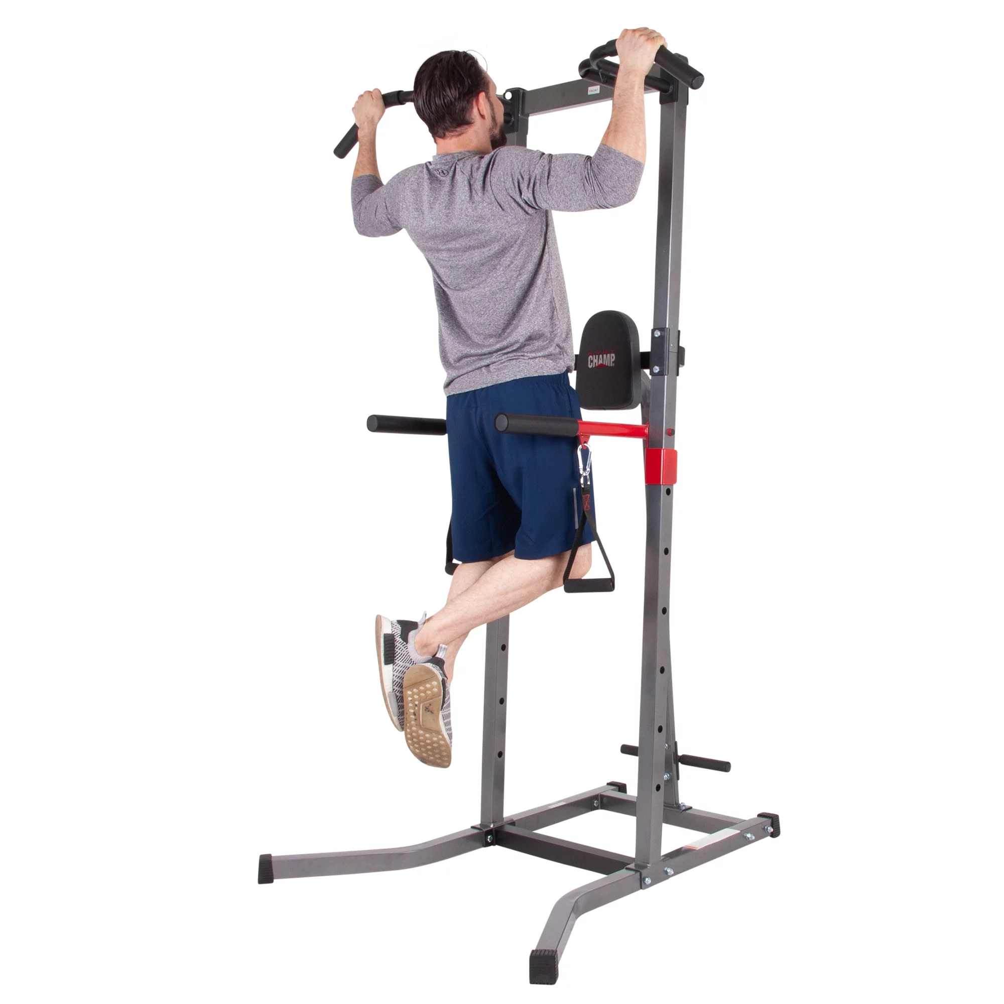 Body Champ VKR2078 5-in-1 Power Tower and Dip Station, Home Gym Equipment