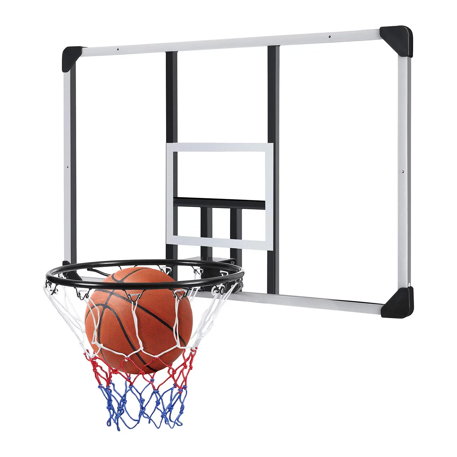 MaxKare 44″ Basketball Backboard and Rim Combo, Wall Mounted Basketball Hoop Outdoor Indoor for Kids Adults